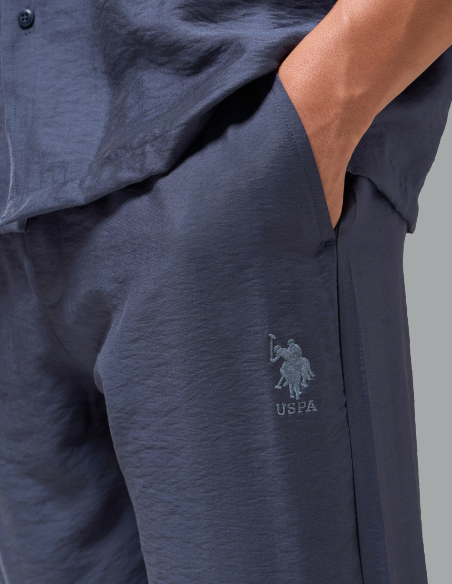 Crinkled Featherlight OESS02 Sleep Set Infinity Blue - U.S. Polo Assn. India | Large