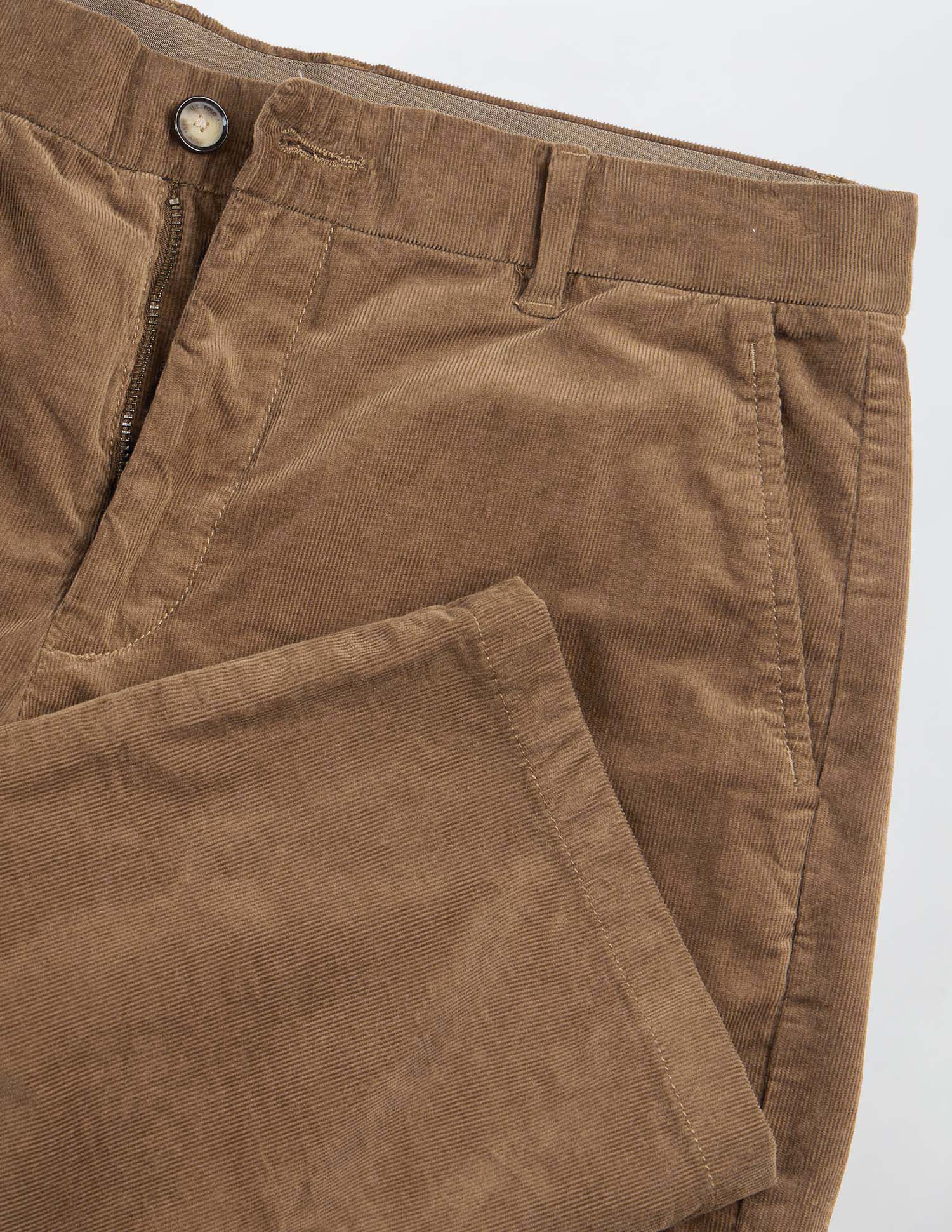 Riley Straight Fit Corduroy Trousers Tan - U.S. POLO ASSN. | Large