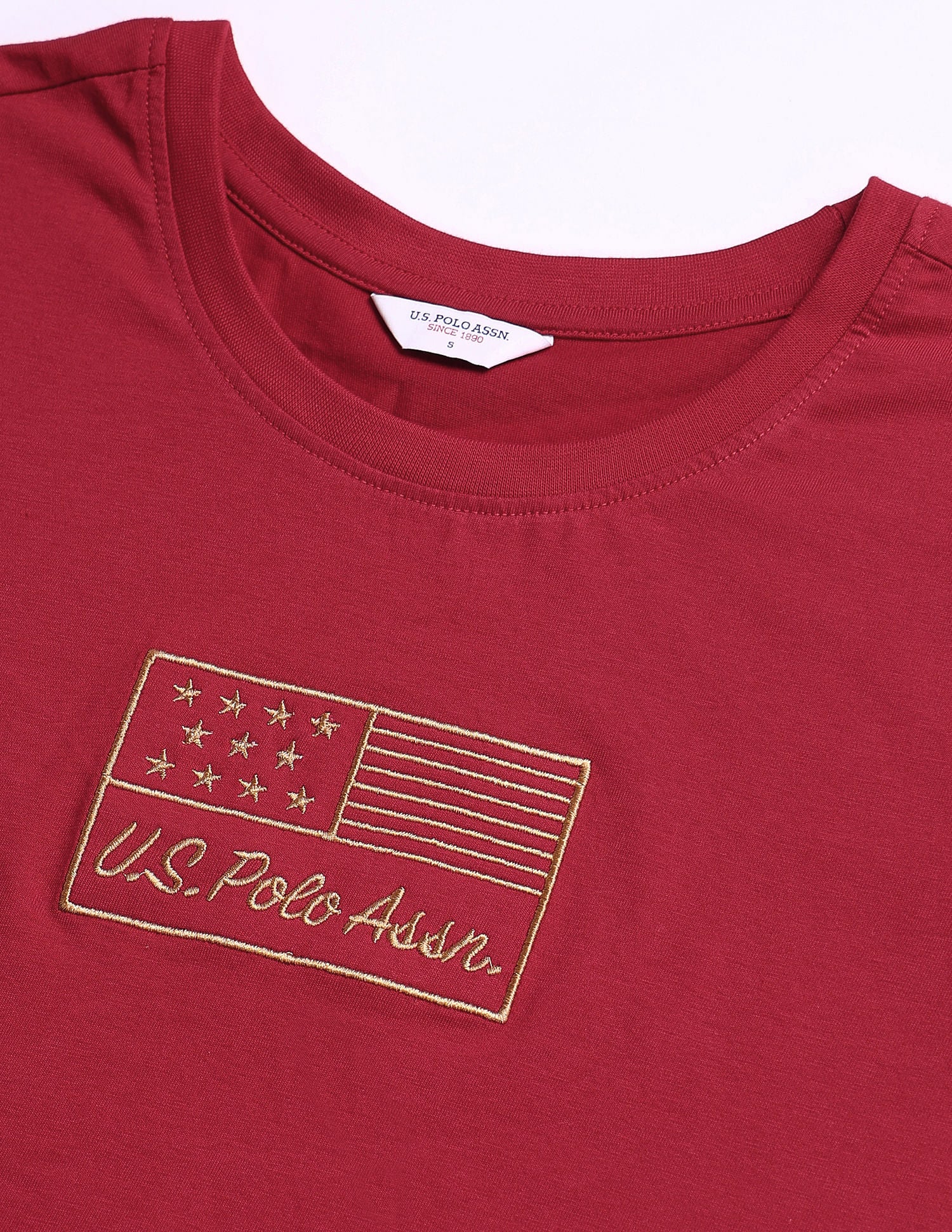 Brand Embroidered Regular T-Shirt Red - U.S. POLO ASSN. | Large