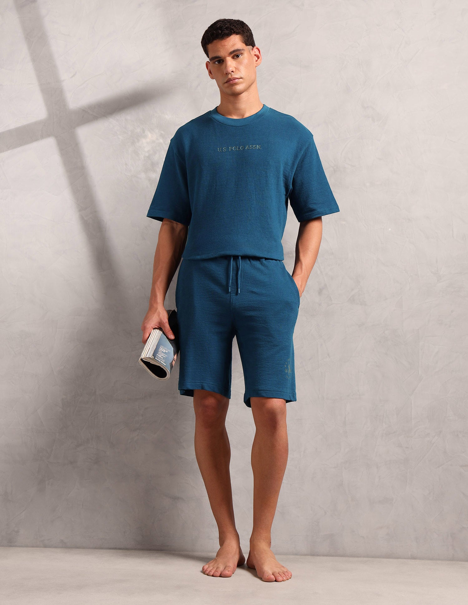 Breathable Regular Fit PS002 Lounge Shorts - Pack Of 1 Sailor Blue - U.S. POLO ASSN. | Large