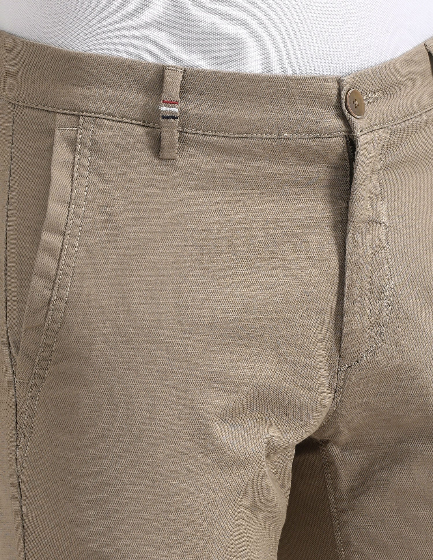 Austin Fit Solid Trousers Beige - U.S. POLO ASSN. | Large