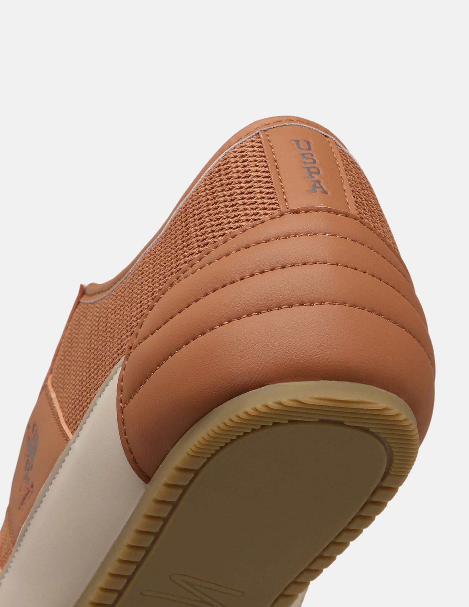 Round Toe Lace Ups Streak Sneakers Tan - U.S. Polo Assn. India | Large
