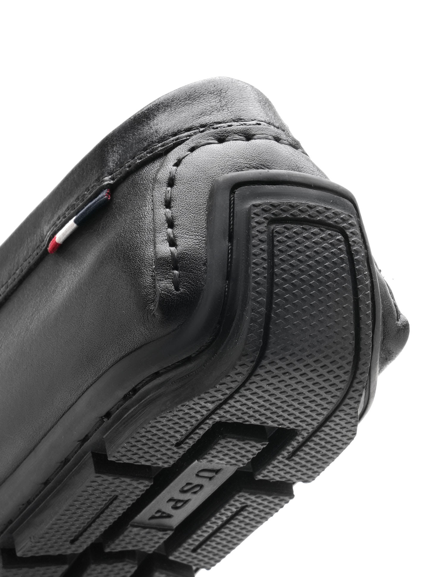 Men Adonis Solid Loafers Black - U.S. Polo Assn. India | Large
