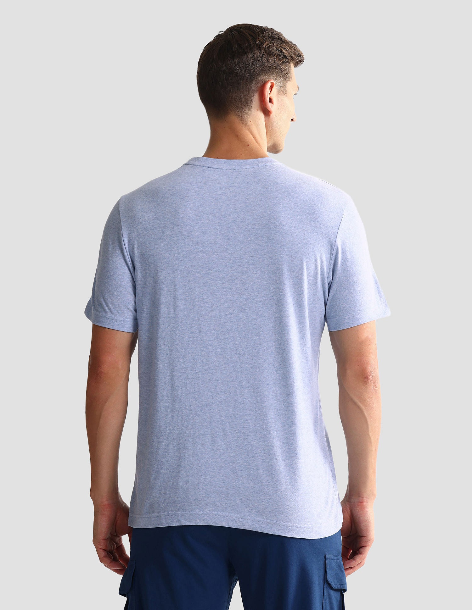 Tonal Logo Cotton 1633 Lounge T-Shirt - Pack Of 2 Blue and Black - U.S. POLO ASSN. | Large