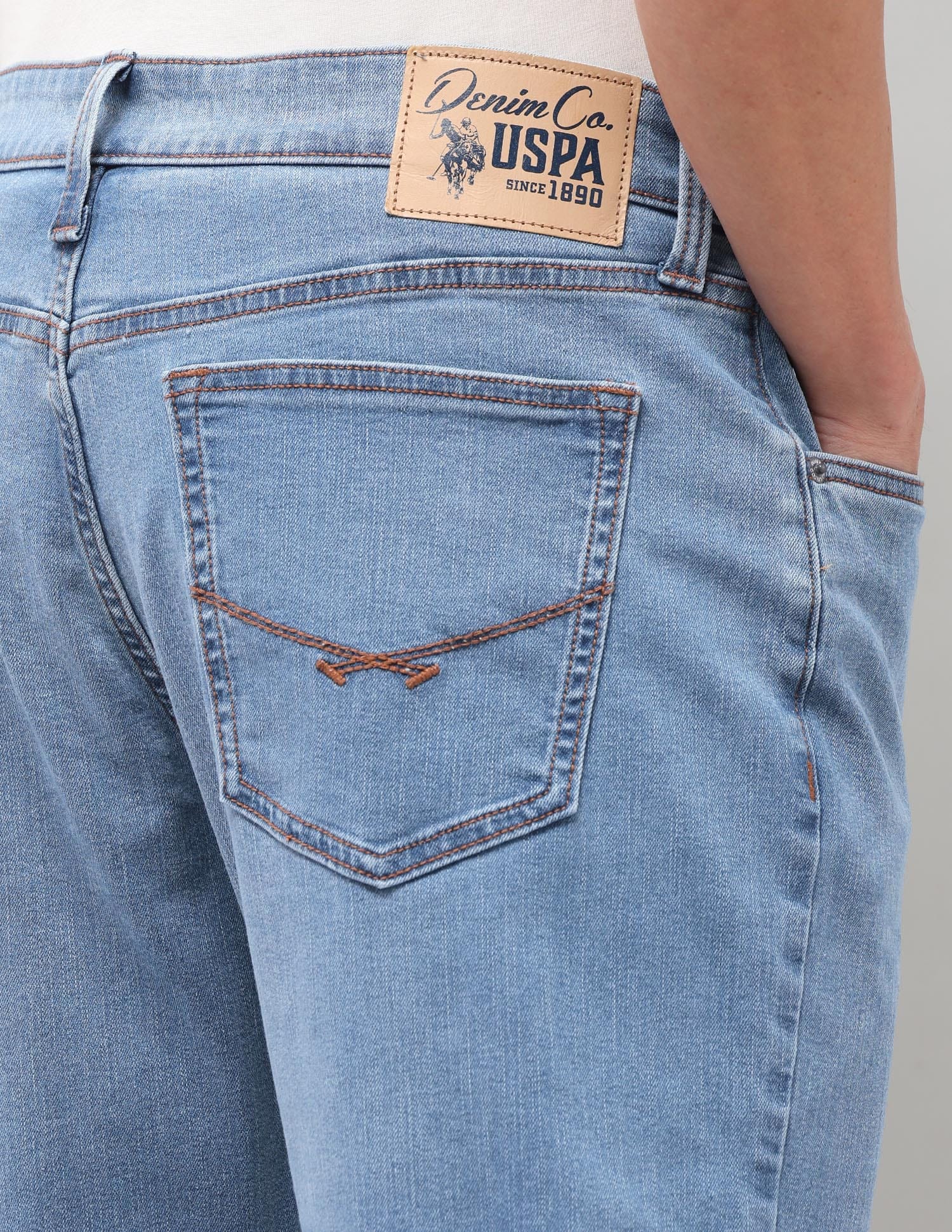Solid Bootcut Jeans Blue - U.S. Polo Assn. India | Large