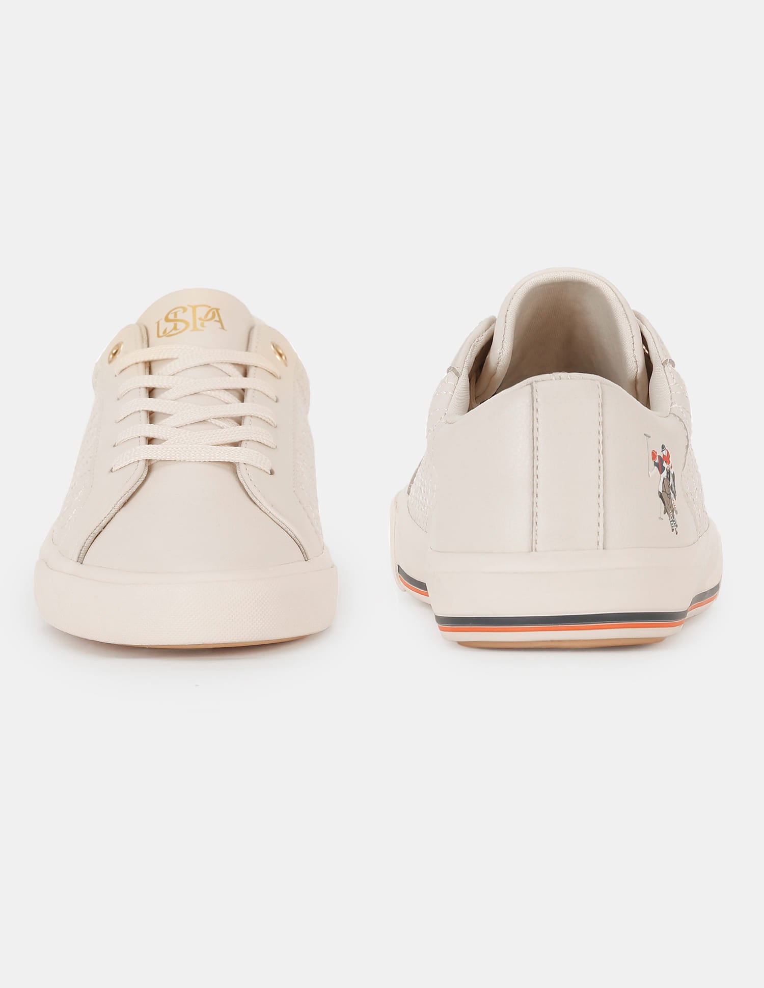 Heidi 2.0 Nude Quilting Detail Sneakers Shoes Nude - U.S. Polo Assn. India | Large