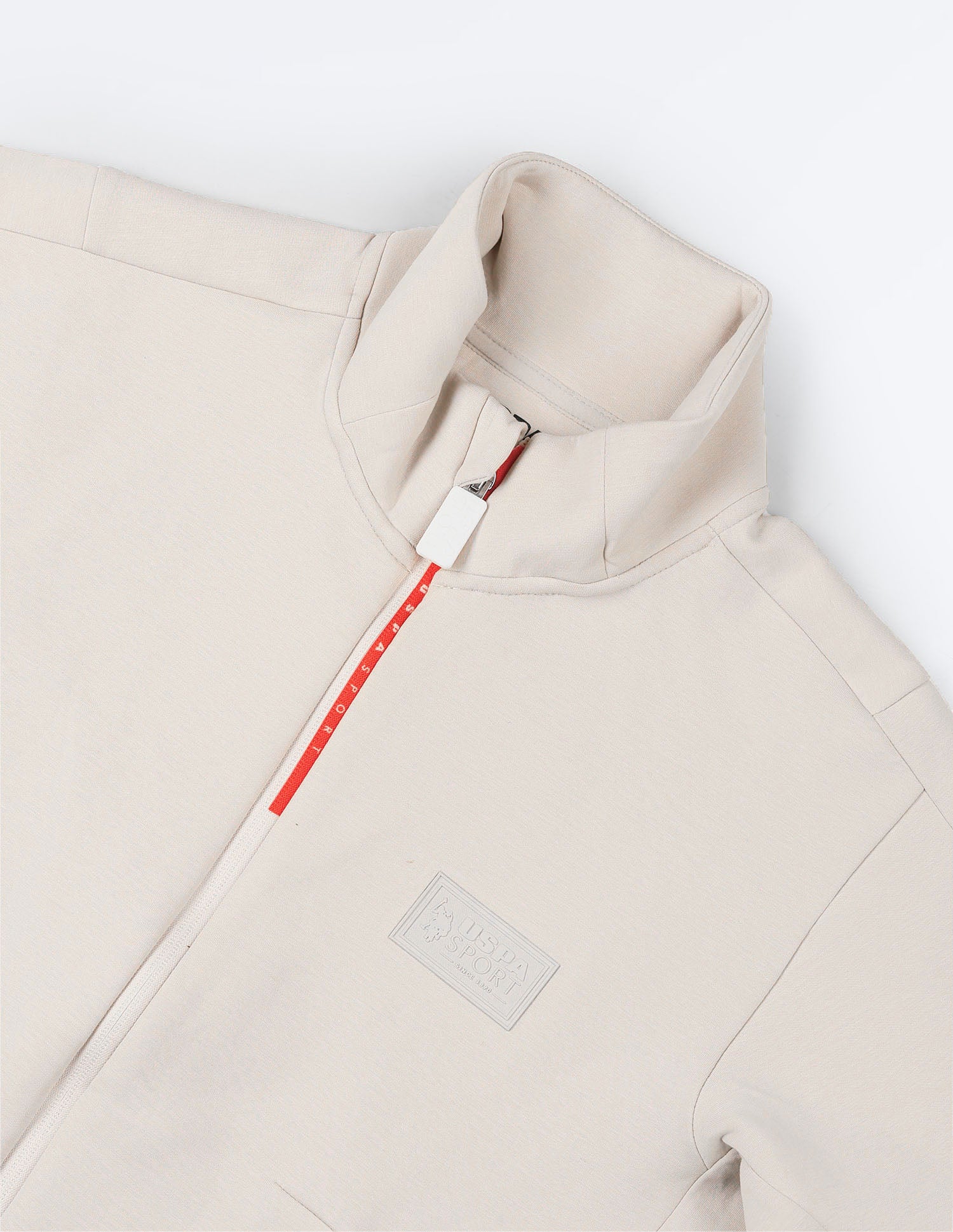 Solid Regular Fit Gorpcore Sweatshirt Beige - U.S. Polo Assn. India | Large