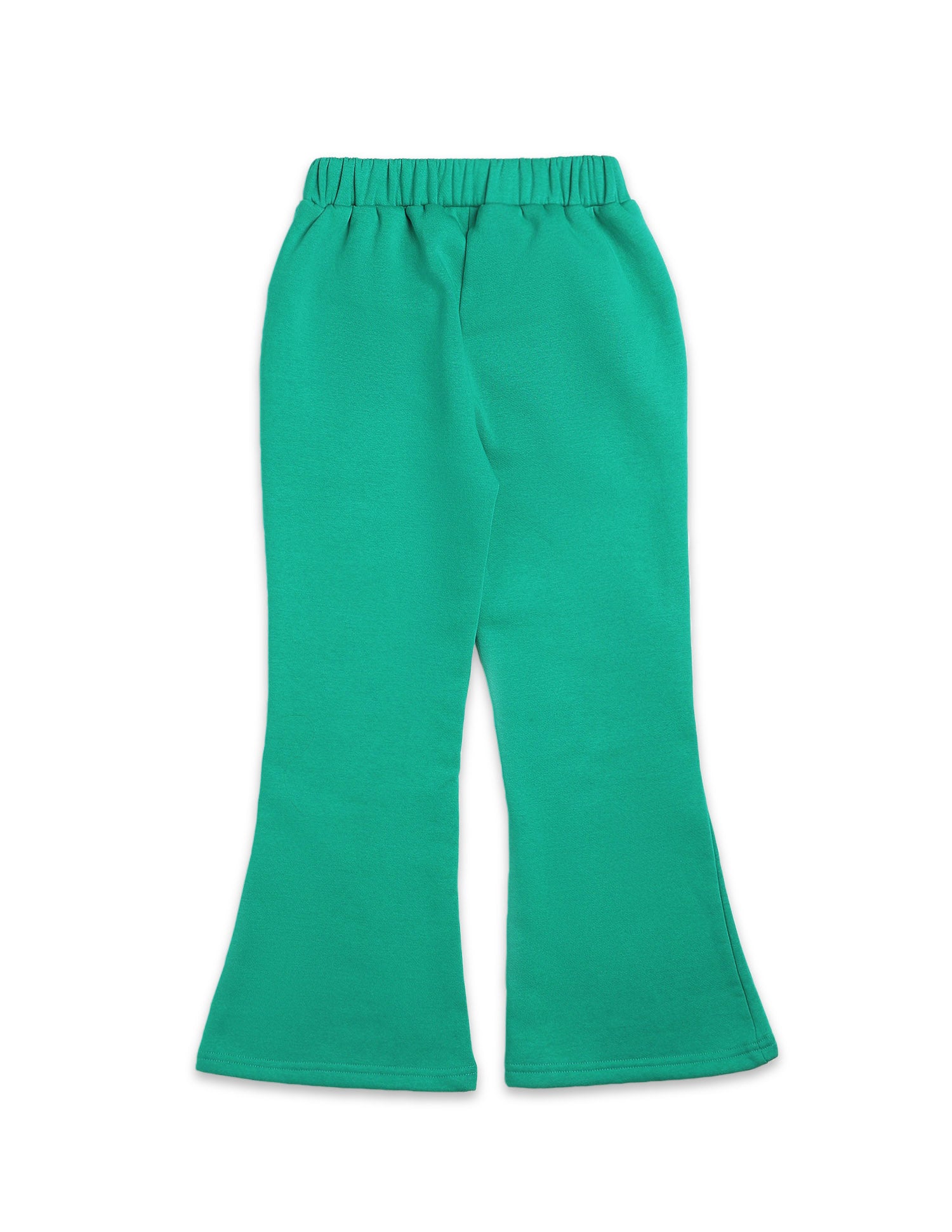 Girls Solid Regular Fit Flared Track Pants Green - U.S. POLO ASSN. | Large