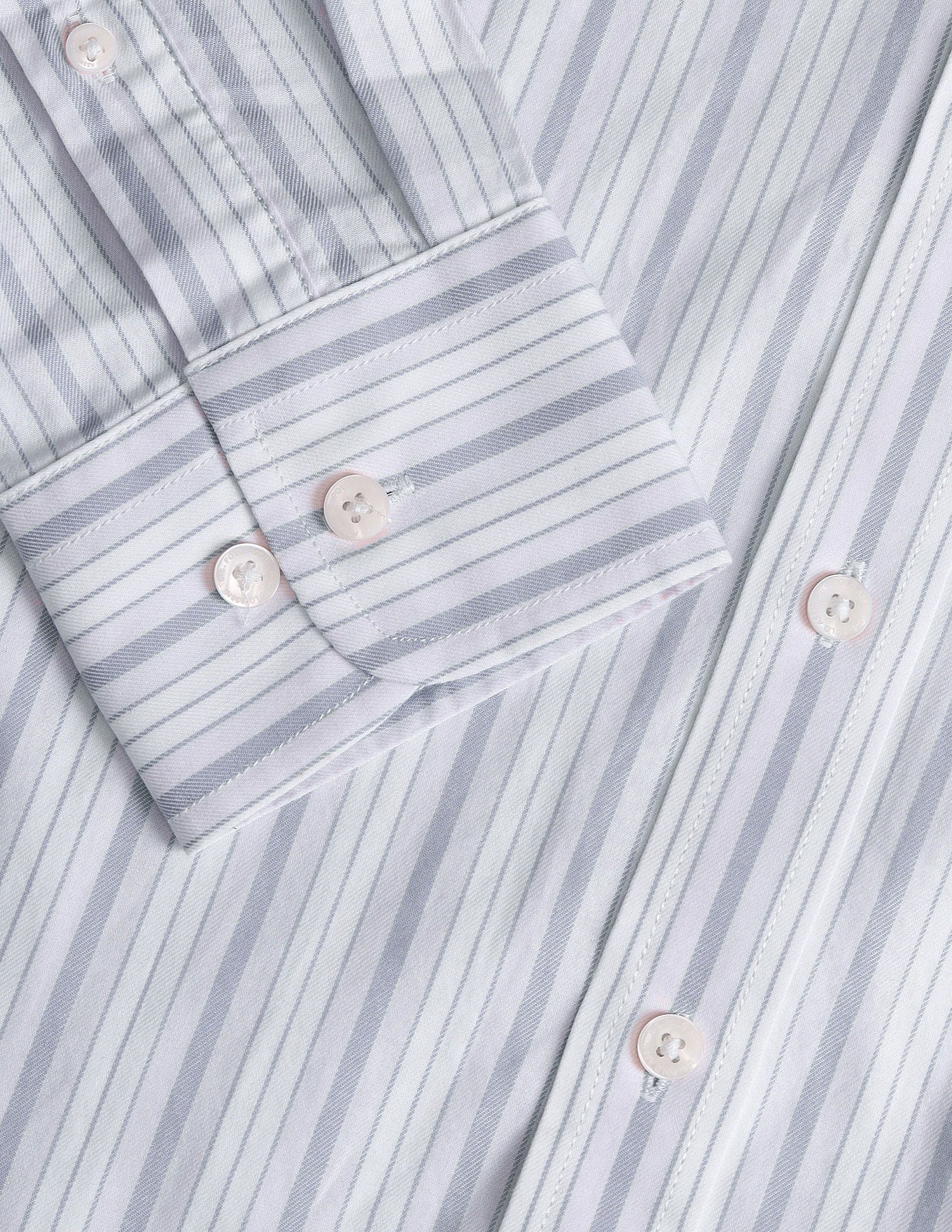 Vertical Striped Tailored Fit Shirt Light Pink and Grey - U.S. Polo Assn. India | Large