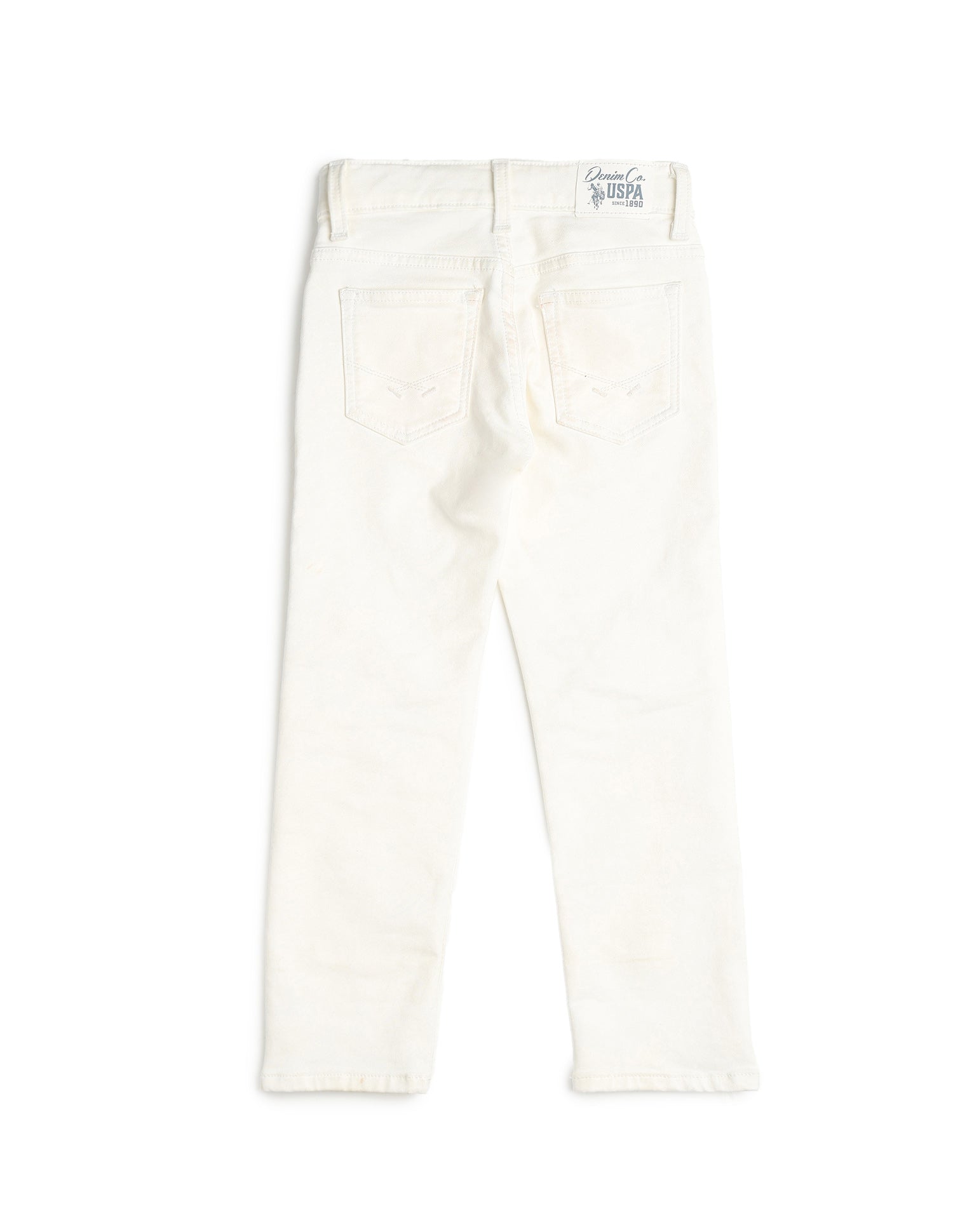 Boys Mid Rise Relaxed Fit Jeans White - U.S. POLO ASSN. | Large