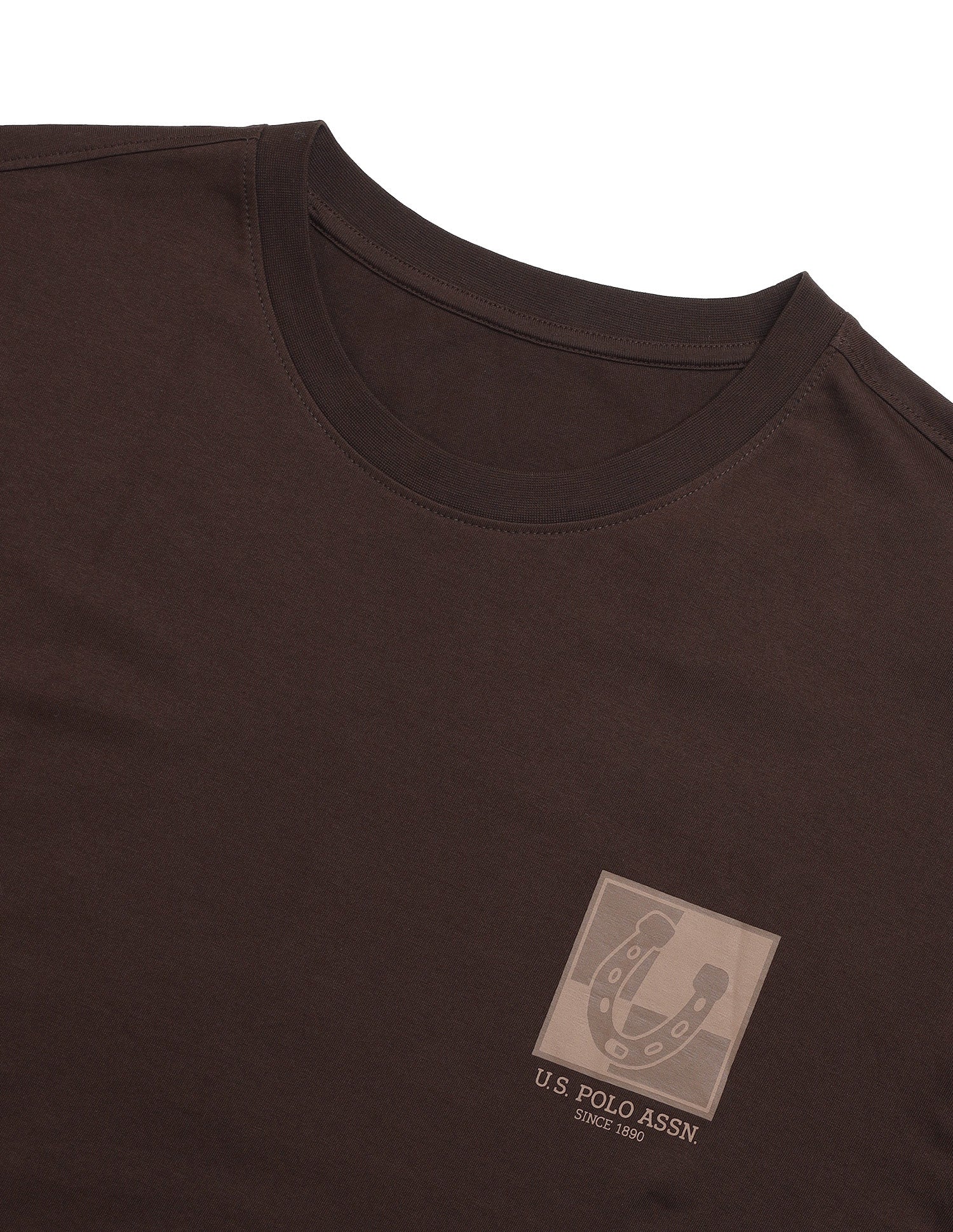 Breathable Regular Comfort Fit OEE15 Lounge T-Shirt Java - U.S. Polo Assn. India | Large