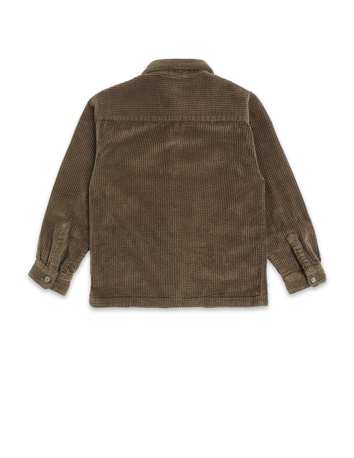 Boys Corduroy Regular Fit Shacket Brown - U.S. POLO ASSN. | Large