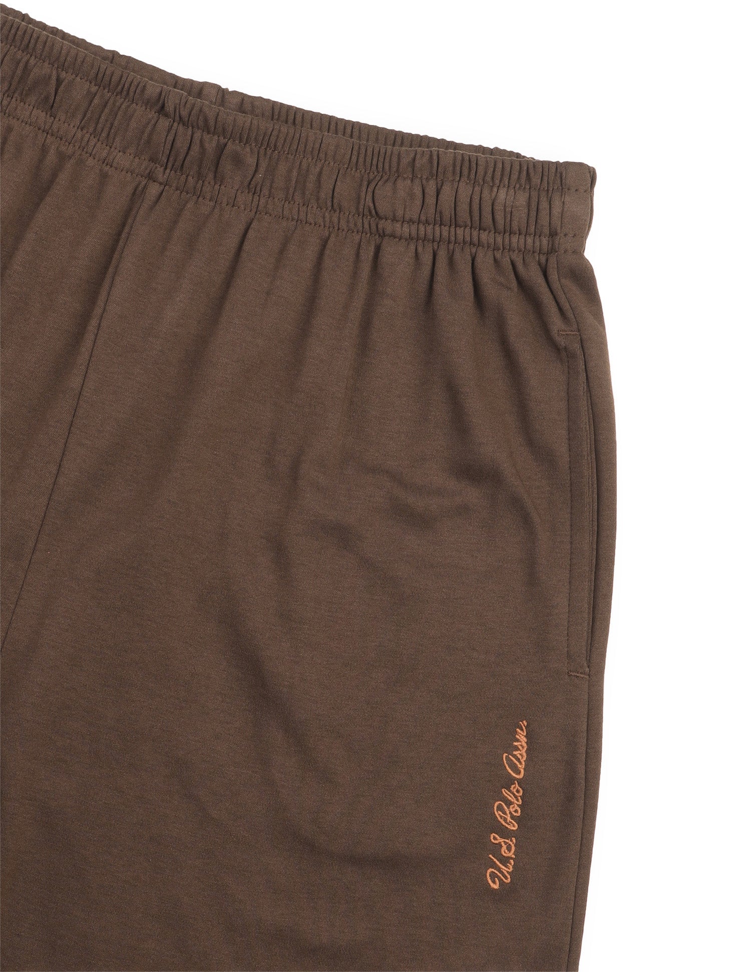 Solid T-Shirt With Wide Leg Track Pants Brown - U.S. Polo Assn. India | Large