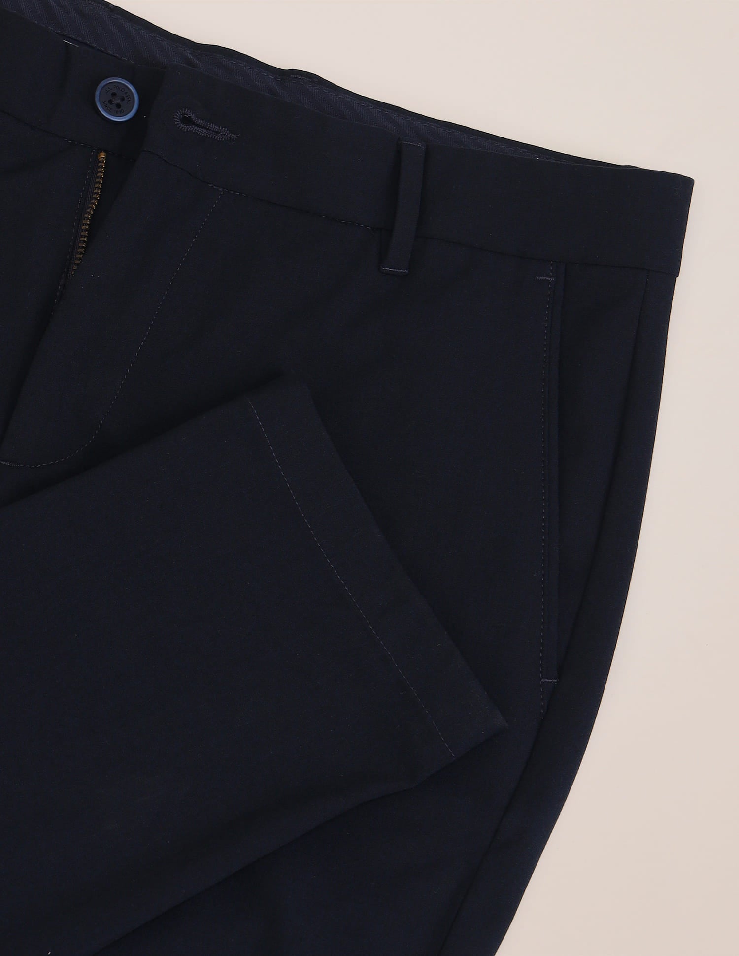 Austin Slim Fit Twill Trousers Navy - U.S. Polo Assn. India | Large