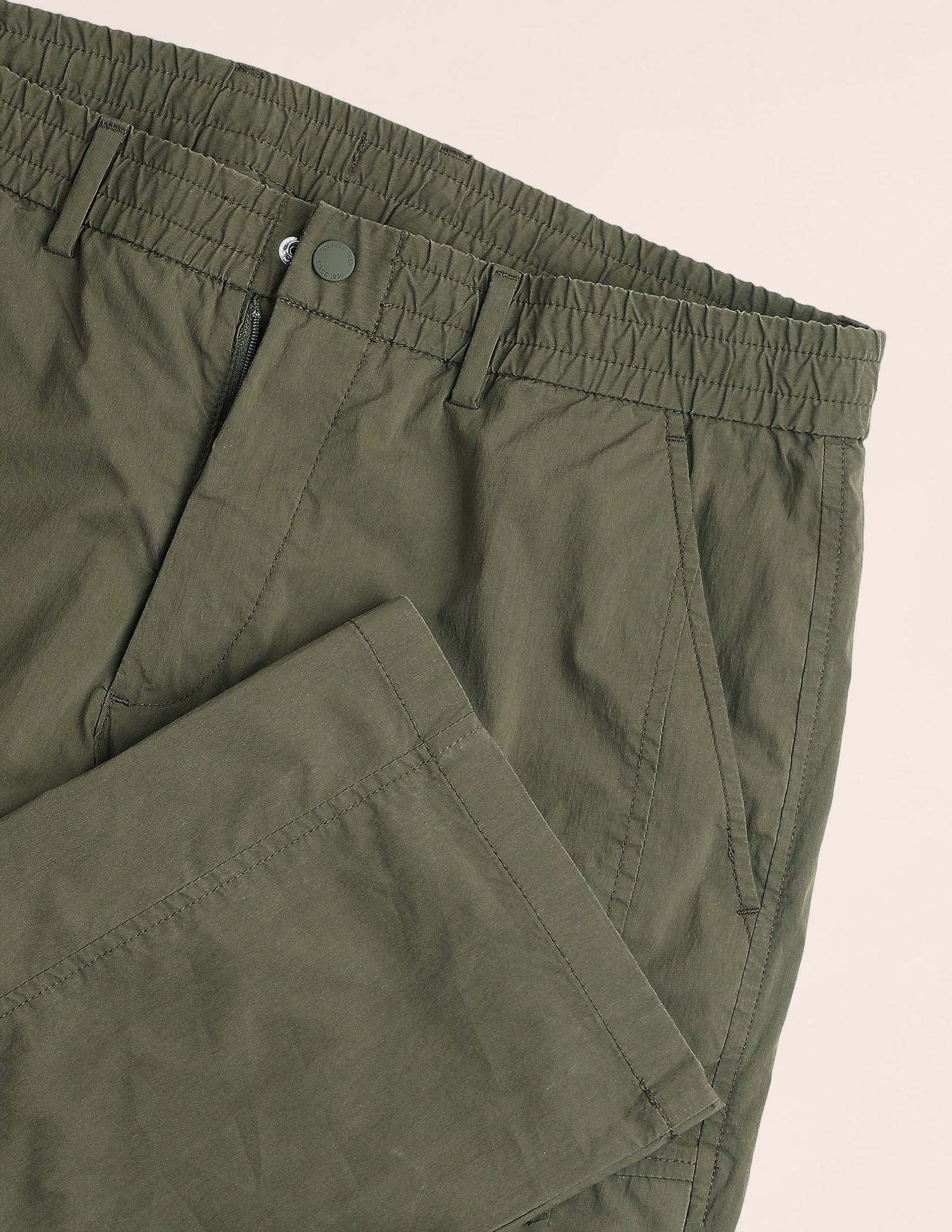 Mid Rise Riley Straight Fit Trousers Olive - U.S. Polo Assn. India | Large