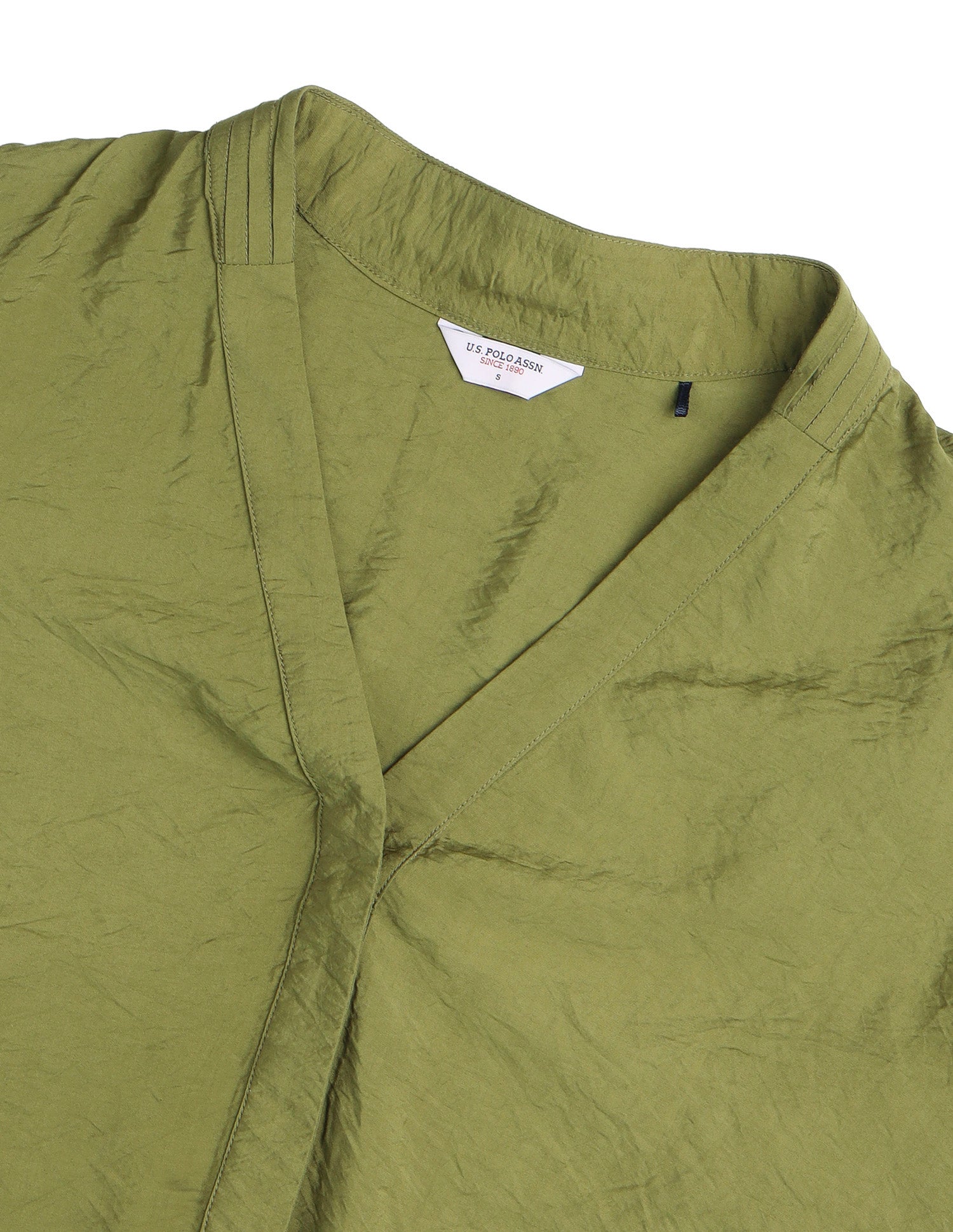 Solid Regular Fit Top Olive - U.S. Polo Assn. India | Large