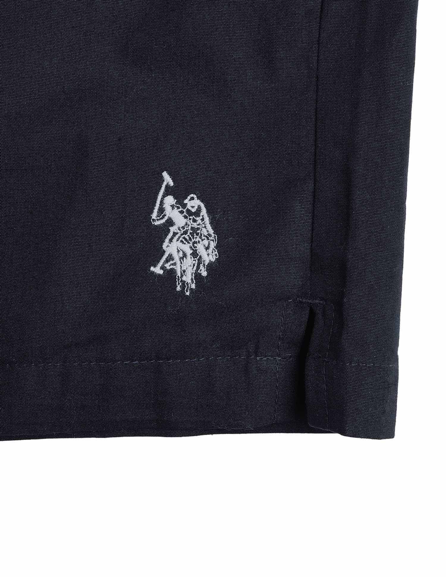 Solid Breathable OEX13 Boxers - Pack Of 1 Navy - U.S. Polo Assn. India | Large