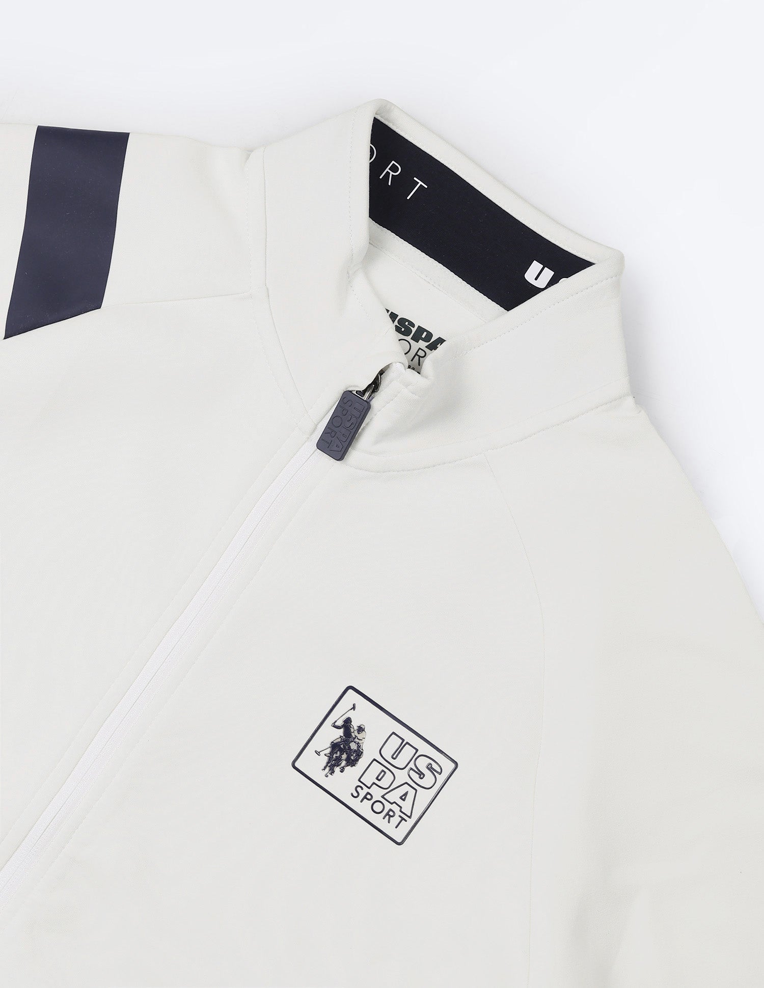 Solid Regular Fit Space Dust Sweatshirt White - U.S. POLO ASSN. | Large