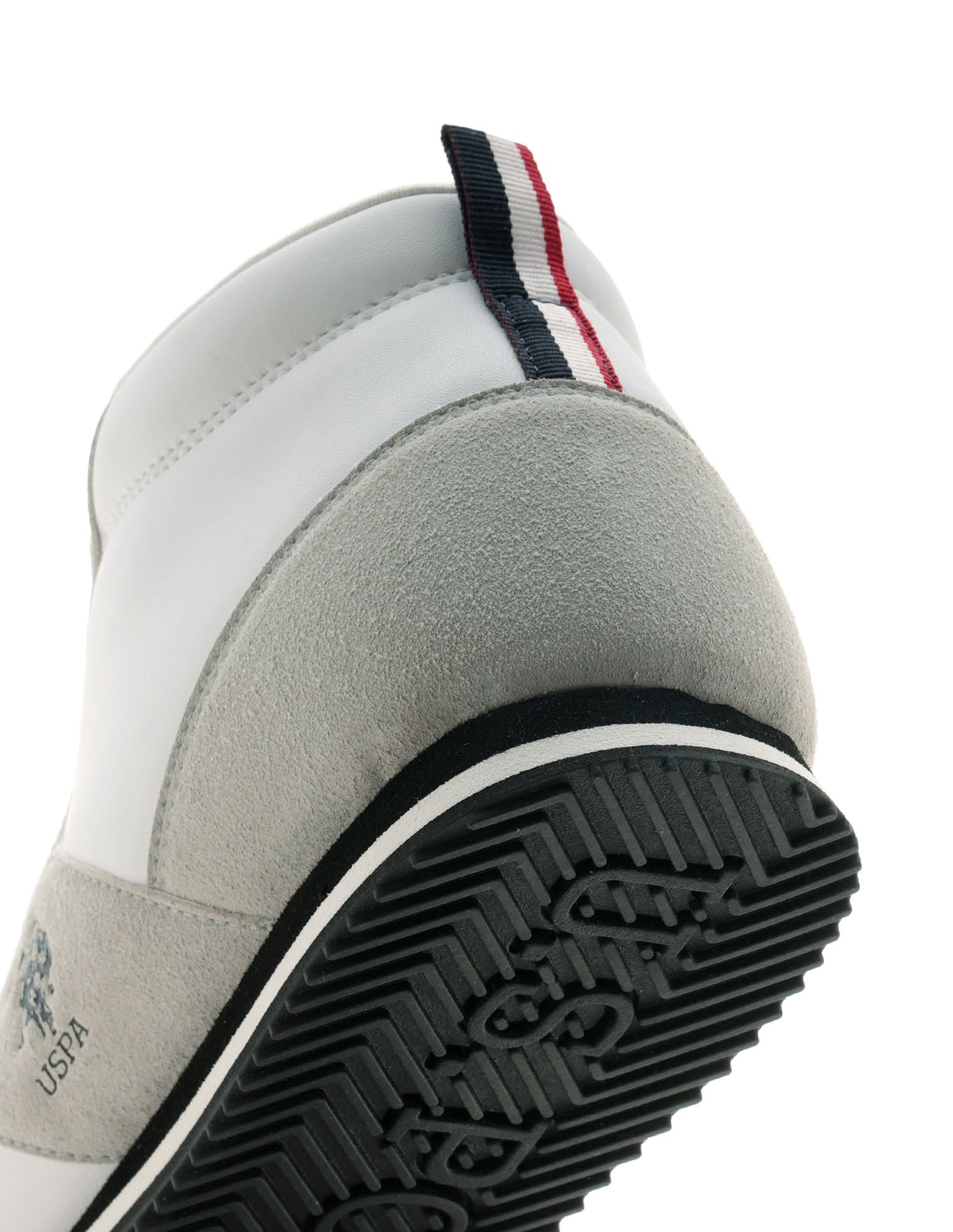 Men Rano Suede Colourblocked Sneakers Grey - U.S. Polo Assn. India | Large