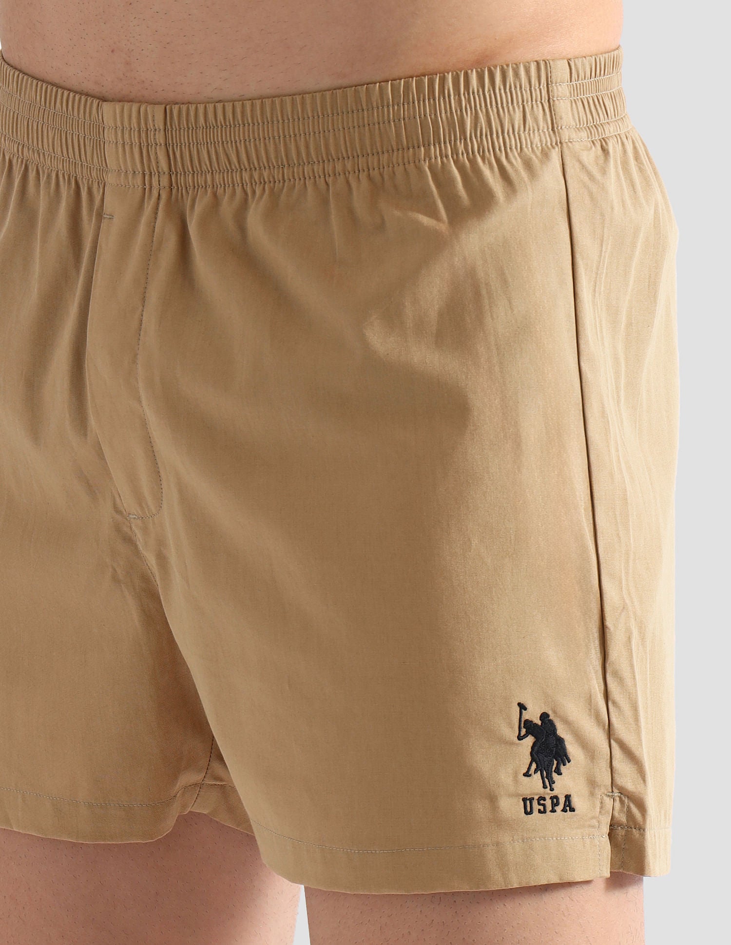 Comfort Regular Fit Solid OEX08 Boxers - Pack of 2 Iced Coffee and Crabapple - U.S. POLO ASSN. | Large