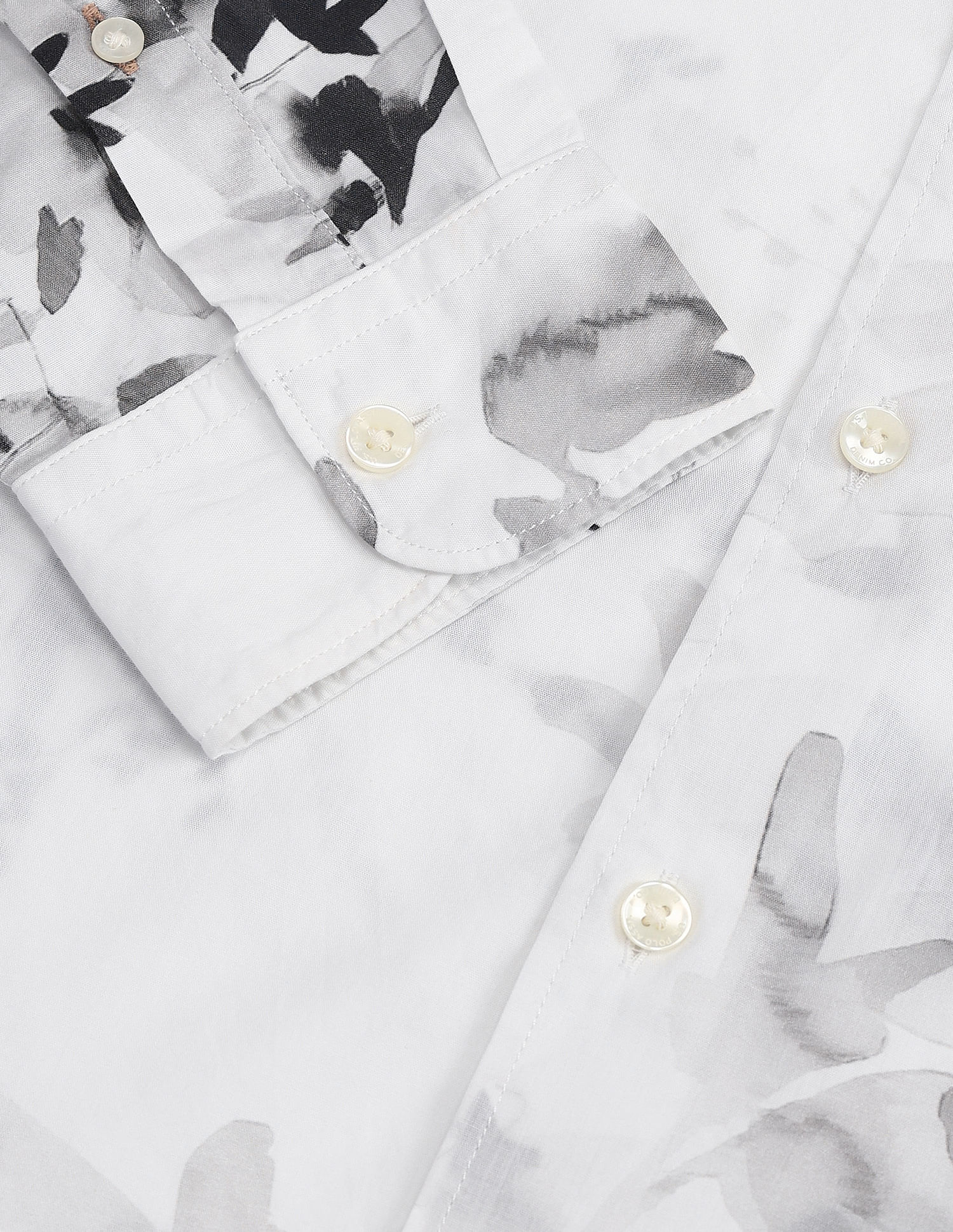 Slim Fit Abstract Shirt Grey - U.S. POLO ASSN. | Large