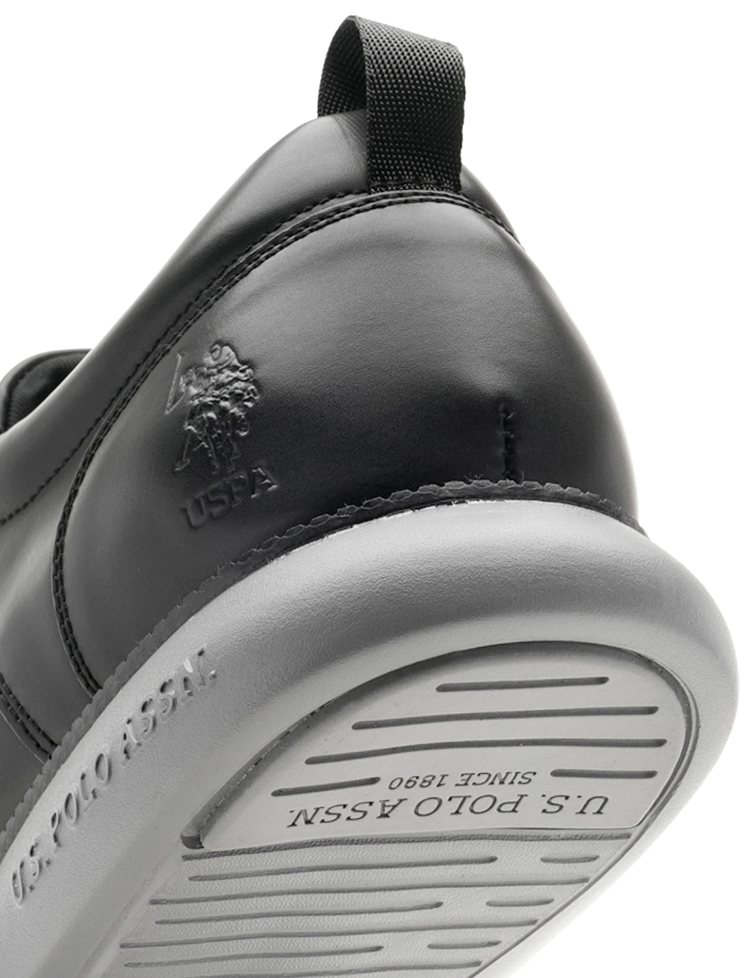 Men Nicolo Black Work Casuals Lace Up Shoes Black - U.S. Polo Assn. India | Large