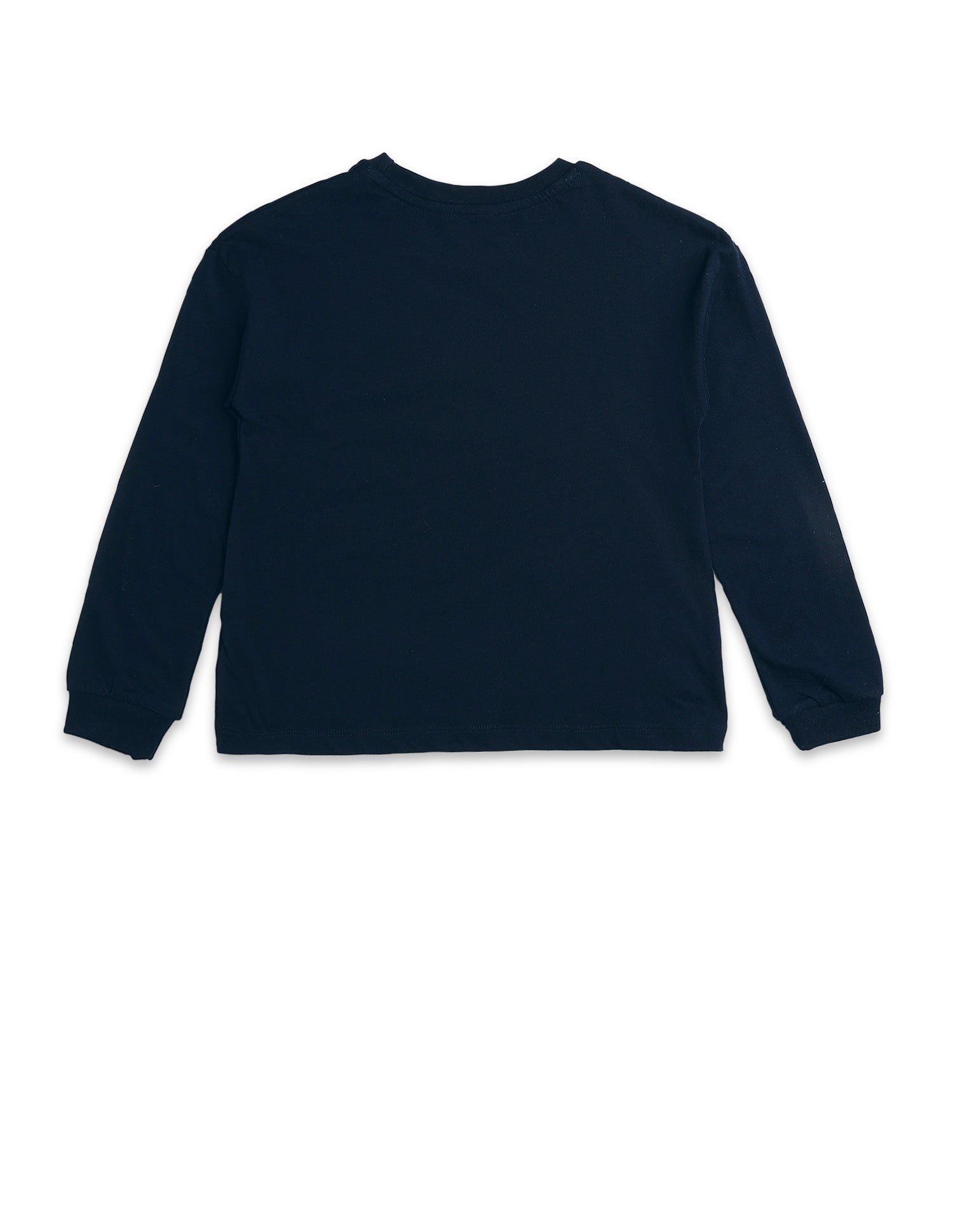 Girls Flip Sequin Cotton T-Shirt Navy - U.S. Polo Assn. India | Large