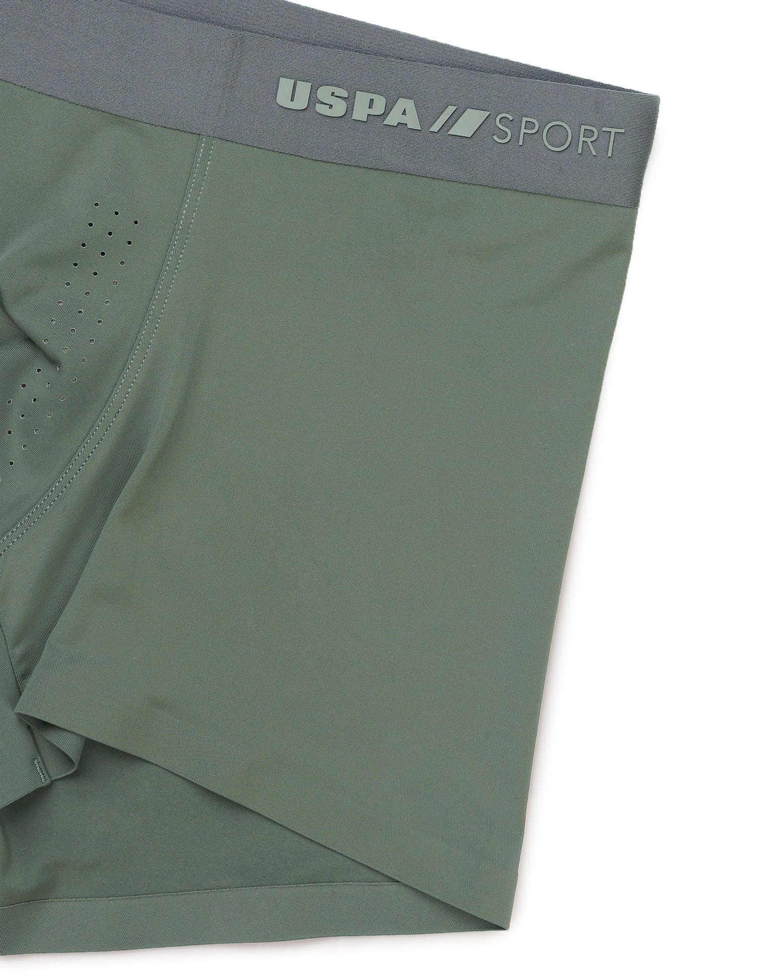Ultra Light Perforated RT010 Seamless Trunk Olive - U.S. Polo Assn. India | Large