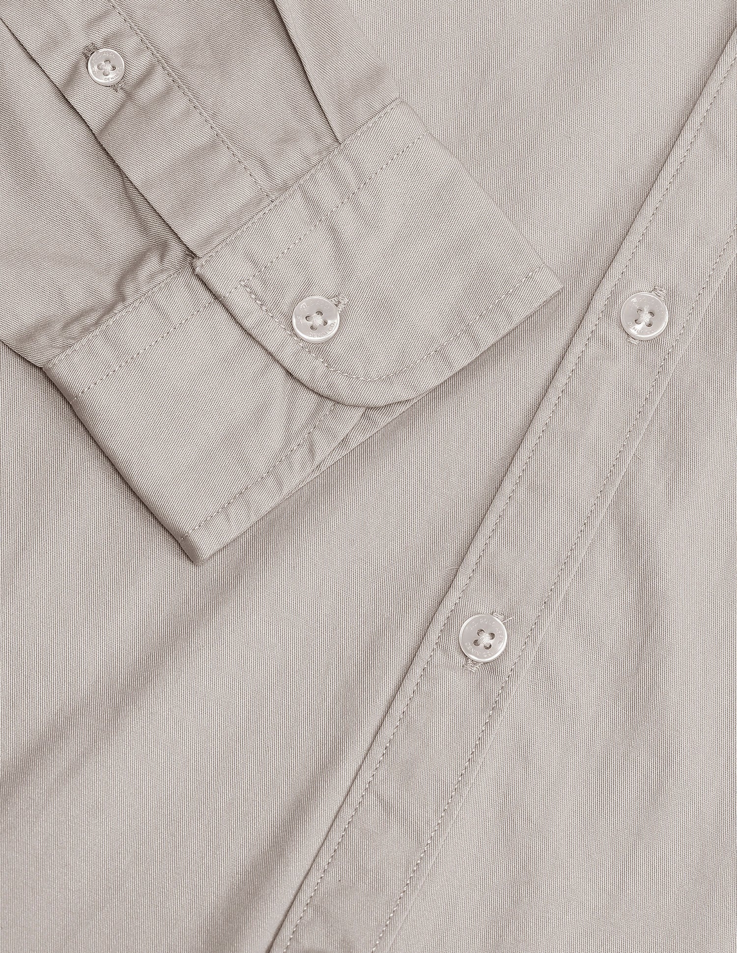 Slim Fit Cotton Shirt Beige - U.S. Polo Assn. India | Large