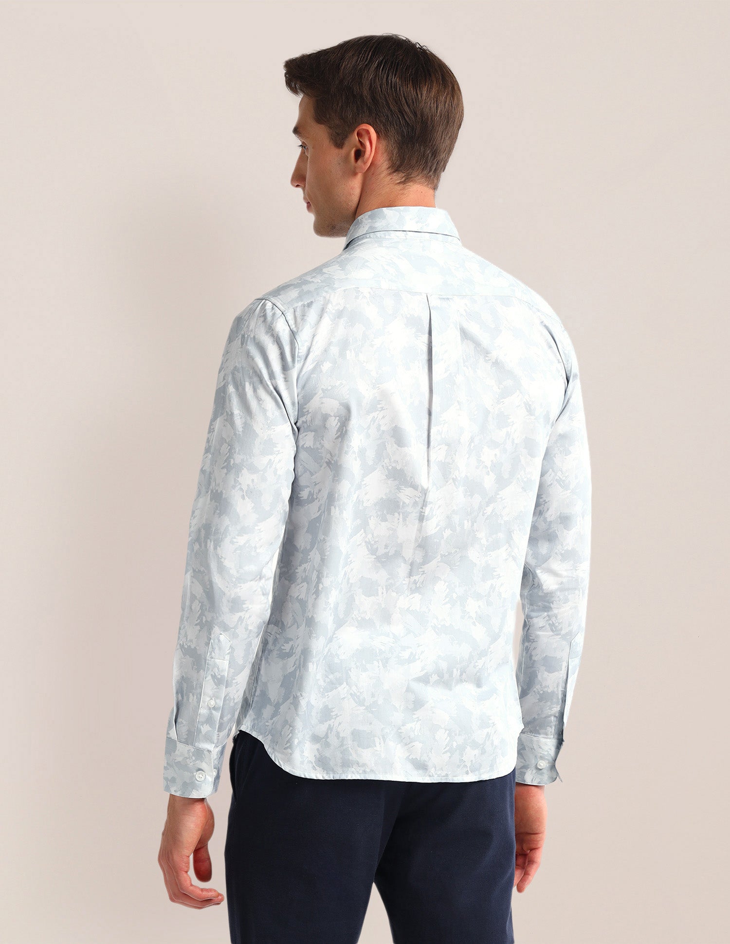 Abstract Regular Fit Shirt Light-Blue - U.S. POLO ASSN. | Large