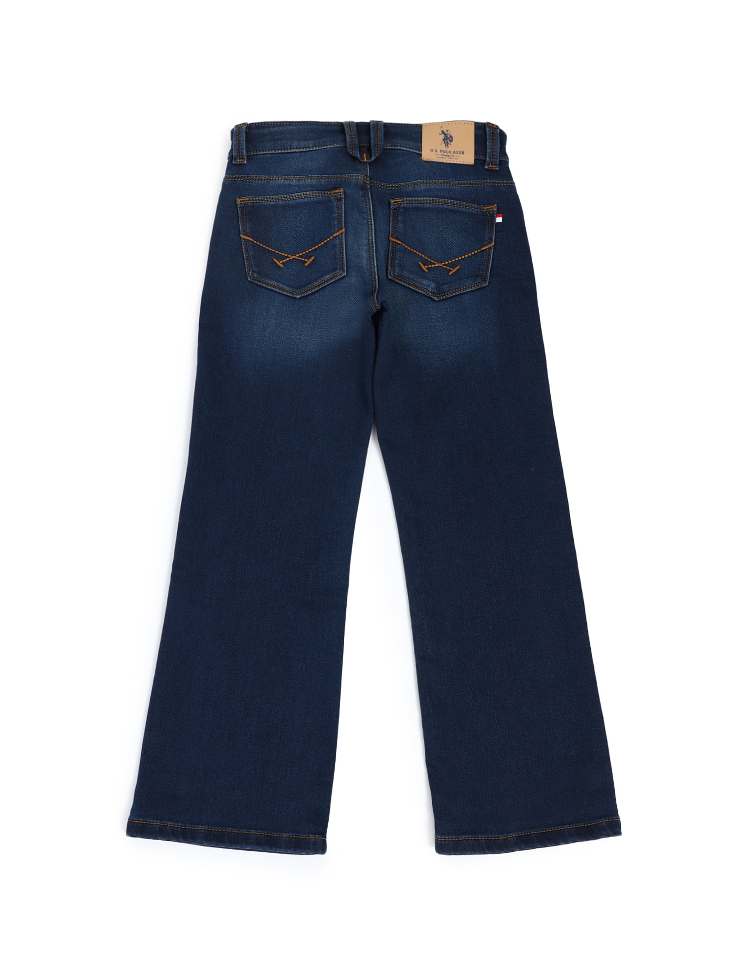 Boys Bootcut Fit Mid Rise Jeans Dark-Blue - U.S. POLO ASSN. | Large