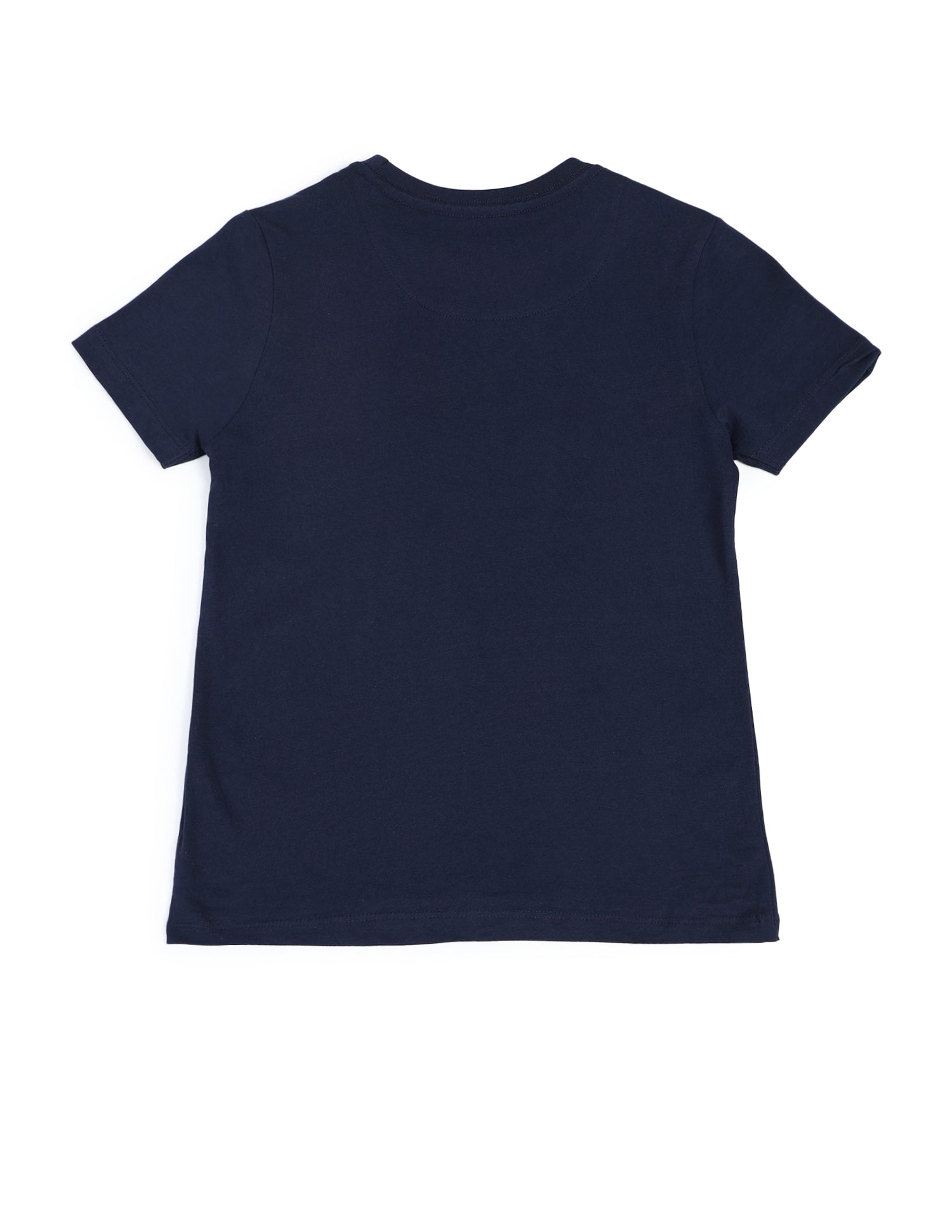 Boys Crew Neck Brand Printed T-Shirt Navy - U.S. Polo Assn. India | Large
