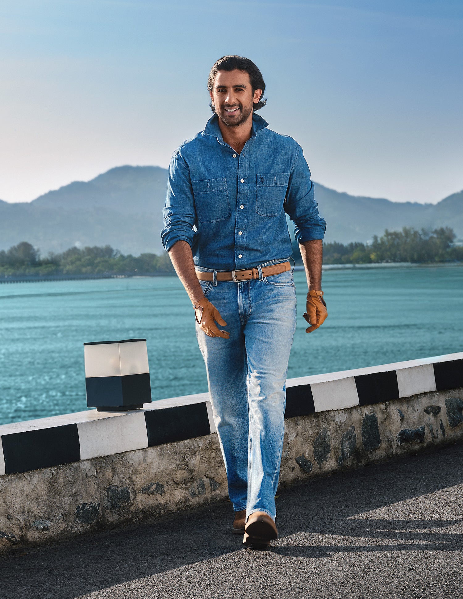 Pacho X Harold Slim Straight Fit Blue Jeans