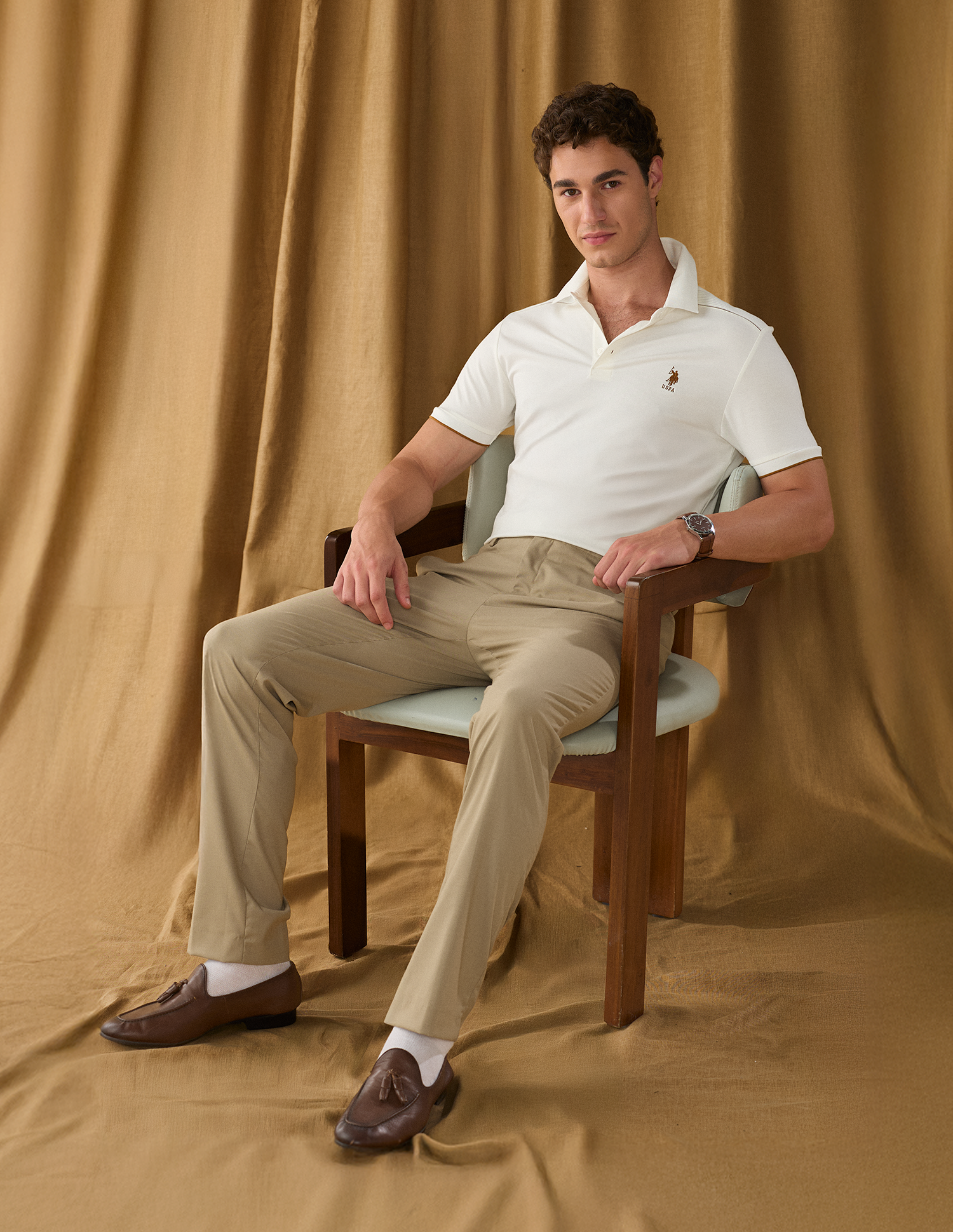 Riley Straight Fit Solid Trousers