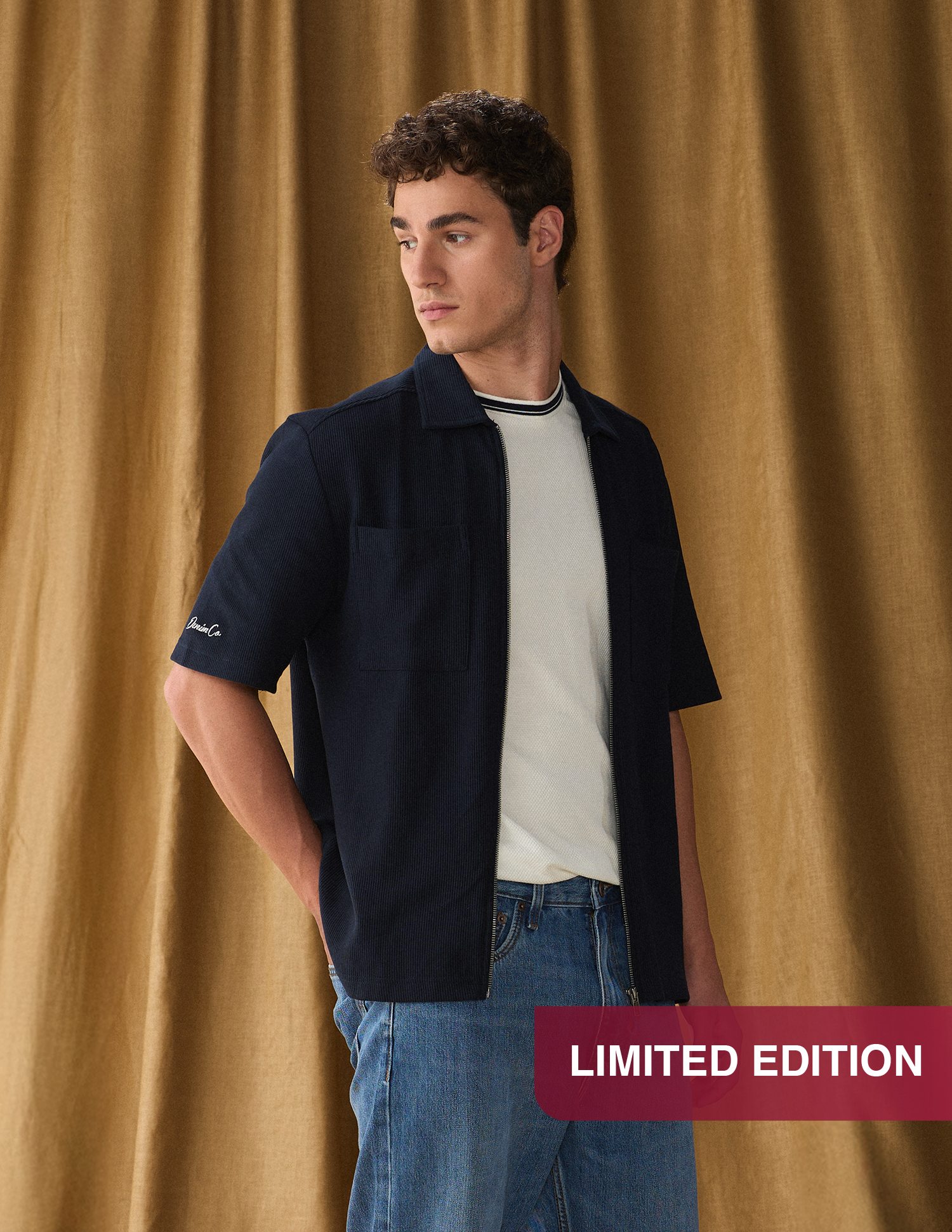 Motel On The Coast Slim Fit Zipper Shirt