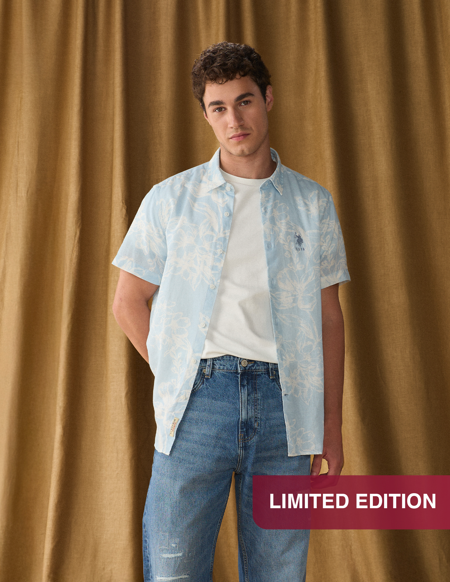 Floral Printed Regular Fit Shirt