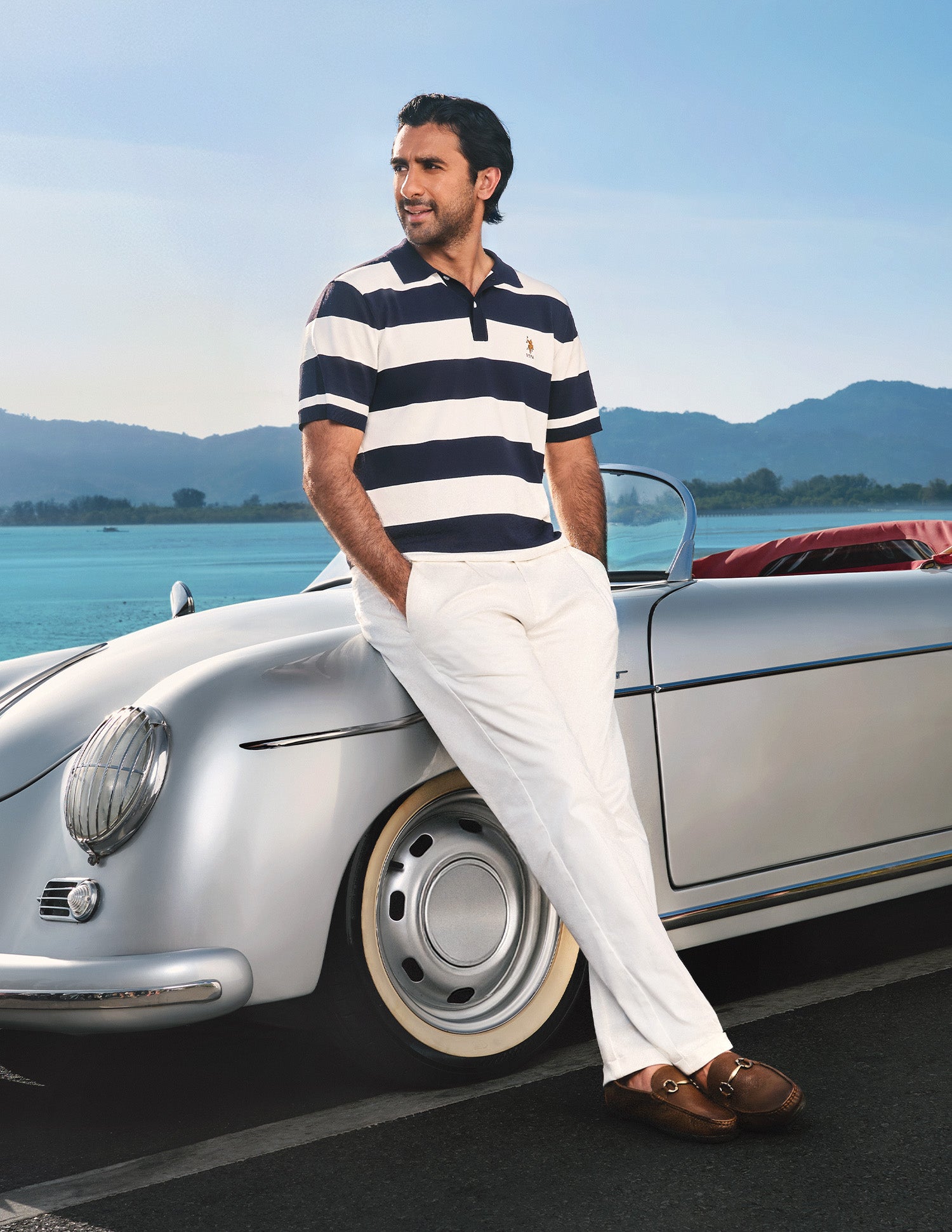 Pacho X Horizontal Striped Slim Fit Polo Shirt
