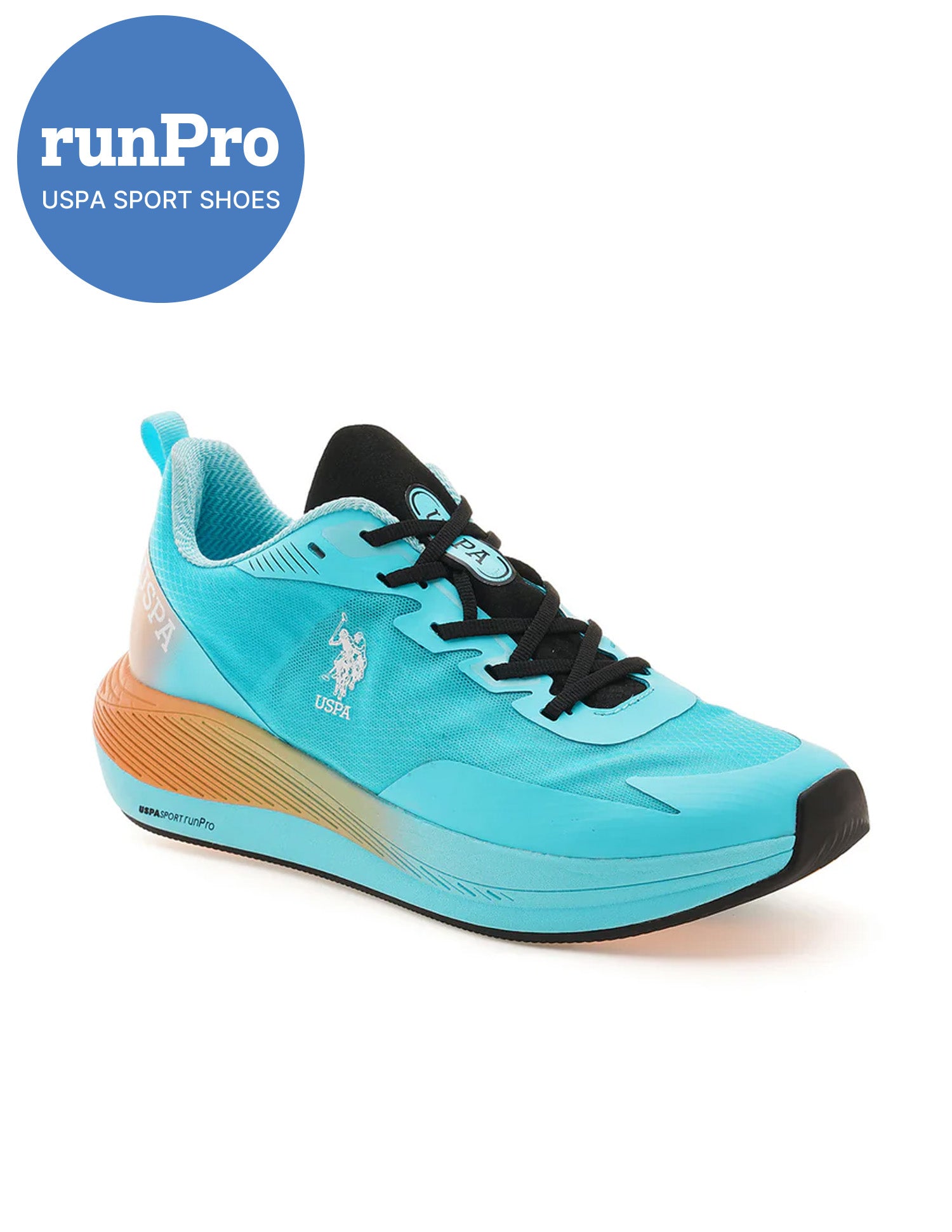 Men Severin Lt. Blue Uspa Sport  Runpro Running Shoes Blue - U.S. Polo Assn. India | Large