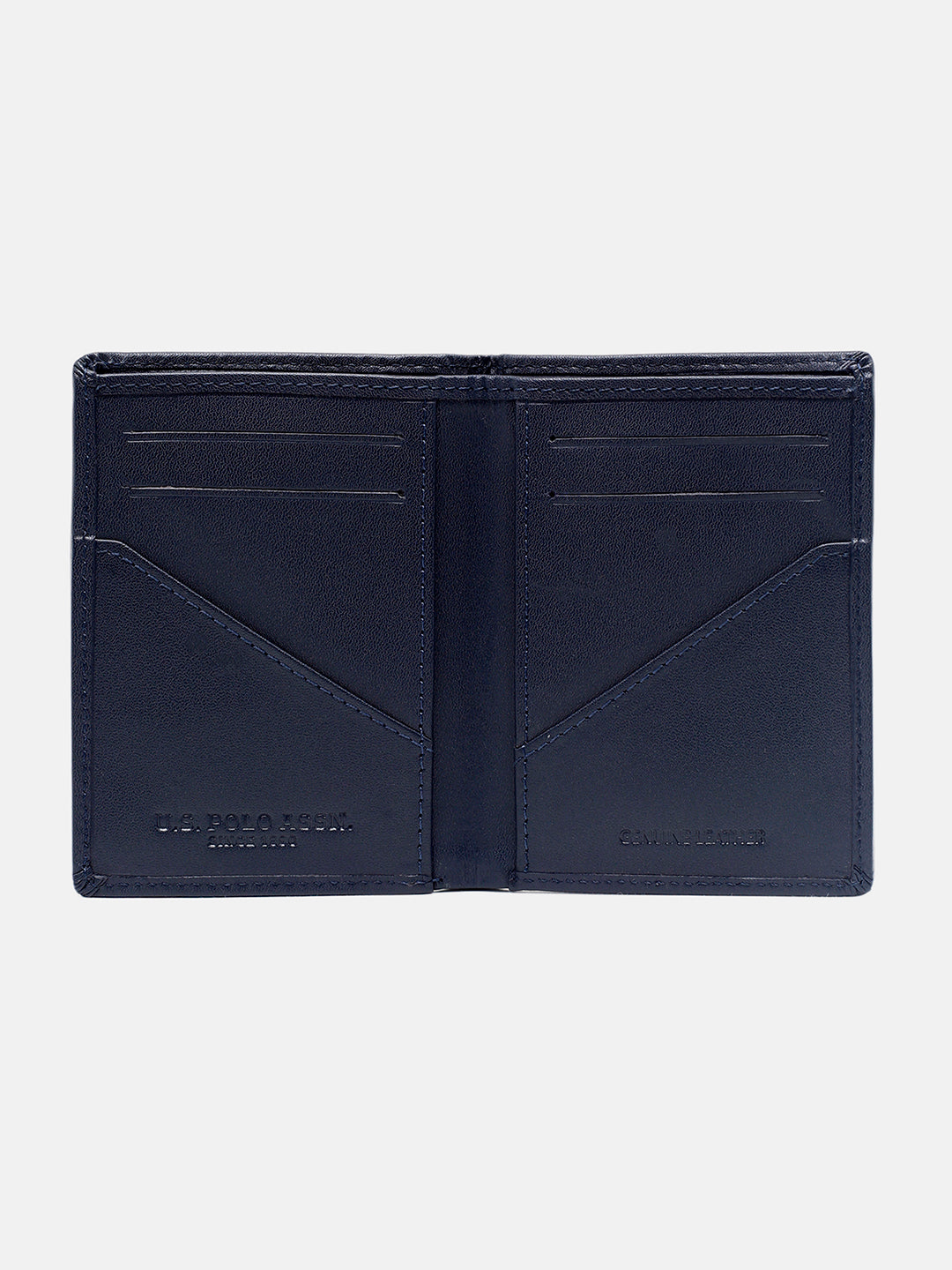 Bi Fold Leather Malvin Wallet Navy - U.S. Polo Assn. India | Large