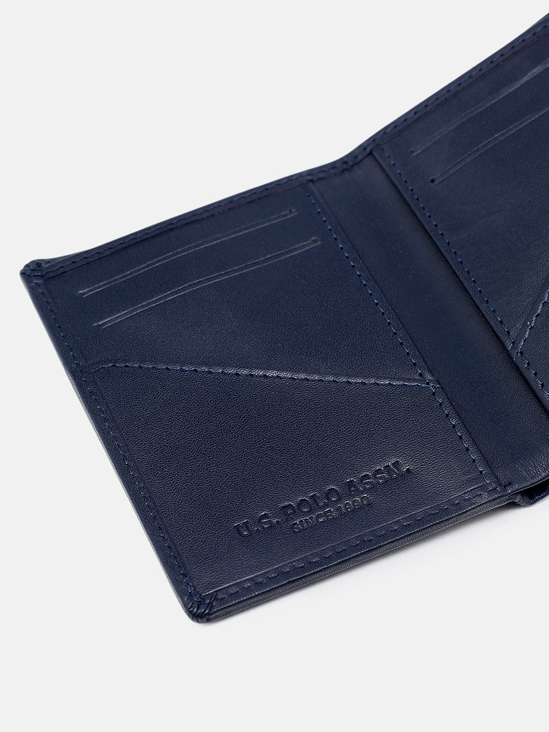 Bi Fold Leather Malvin Wallet Navy - U.S. Polo Assn. India | Large