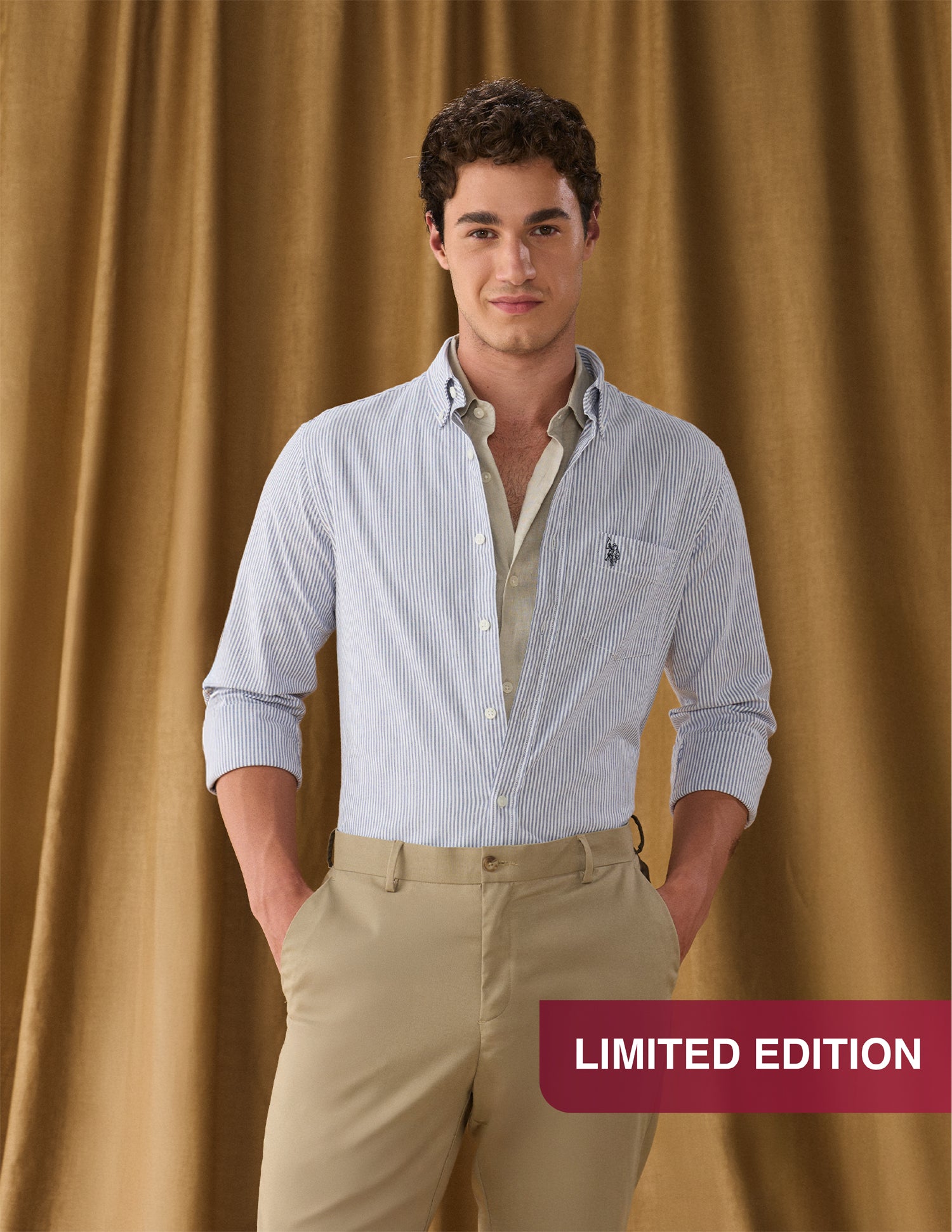 Vertical Striped Regular Fit Shirt