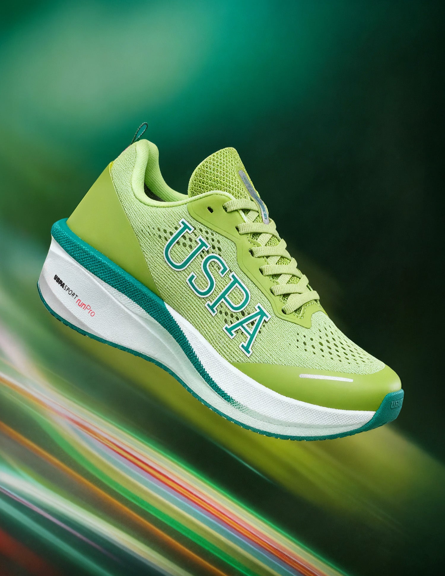 Men Rainer USPA Sport Runpro Running Shoes Green - U.S. POLO ASSN. | Large