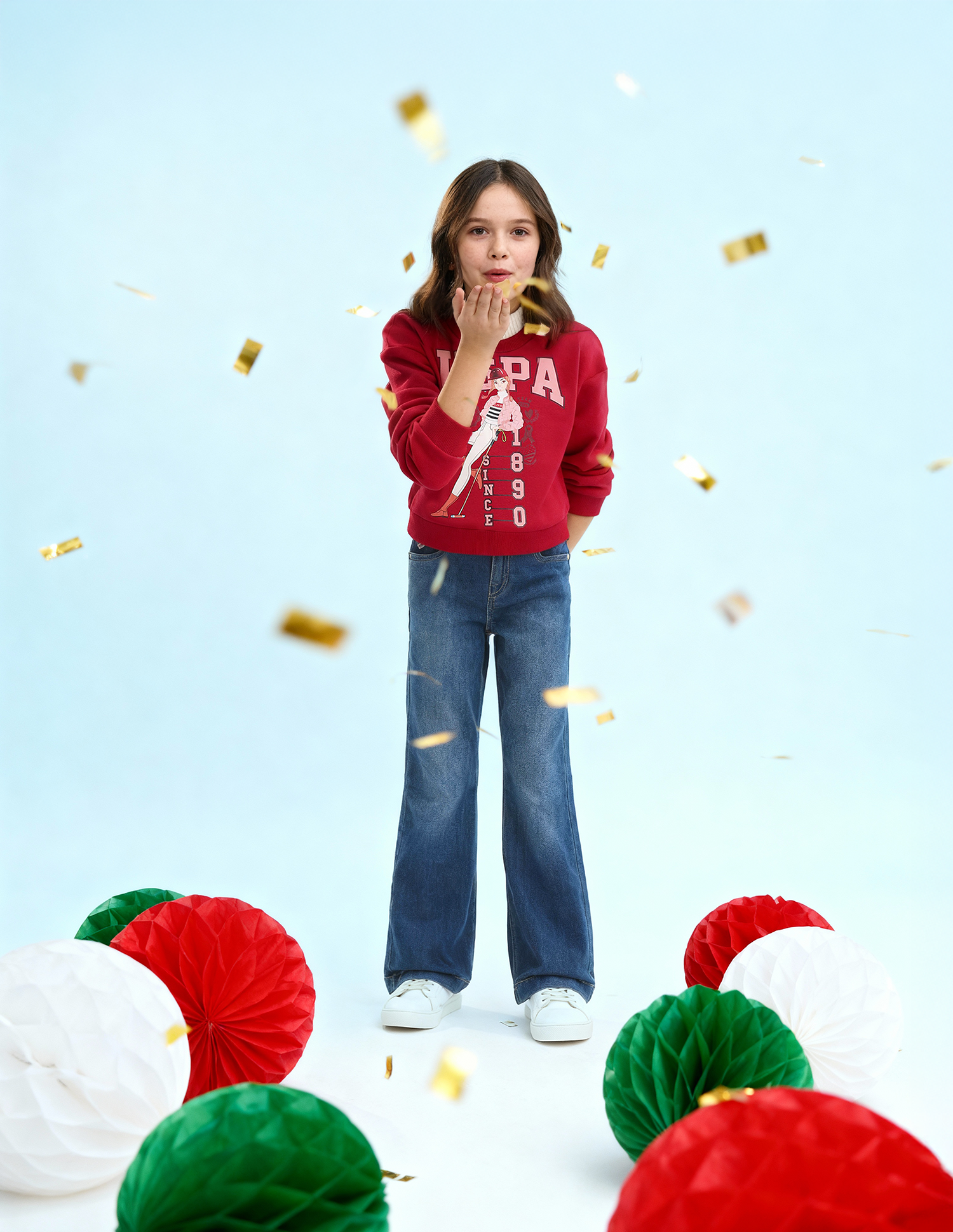 Brand Printed Regular Fit Sweatshirt