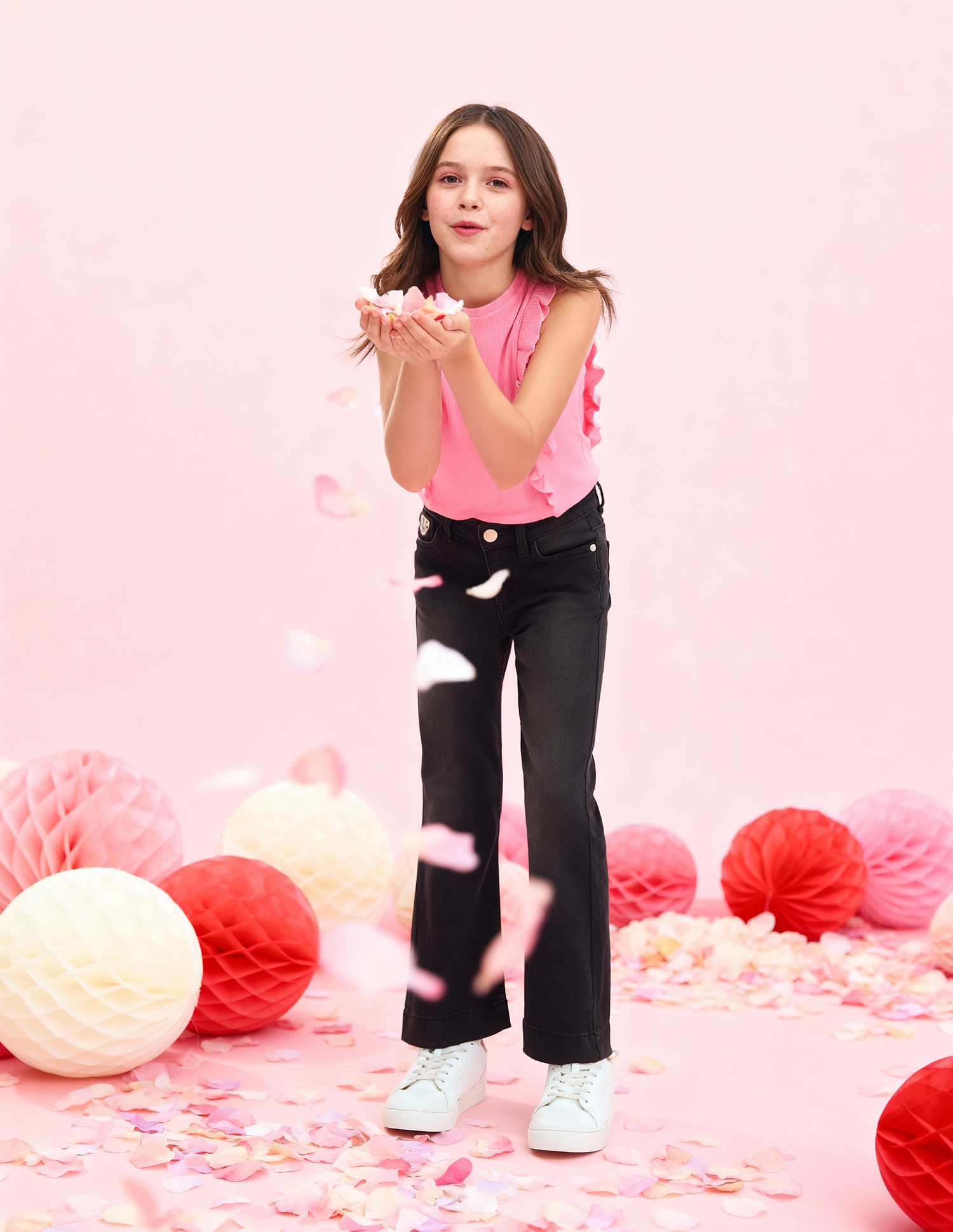 Girls Bootcut Fit Black Jeans