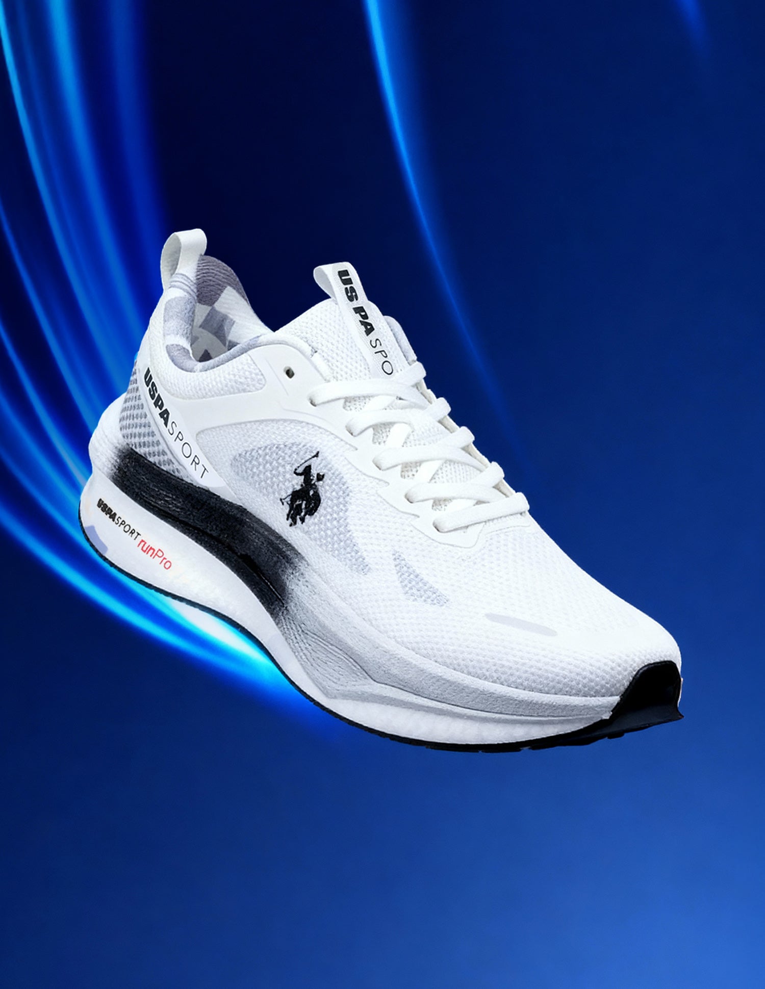 Men Werner USPA Sport Runpro Running Shoes White - U.S. POLO ASSN. | Large