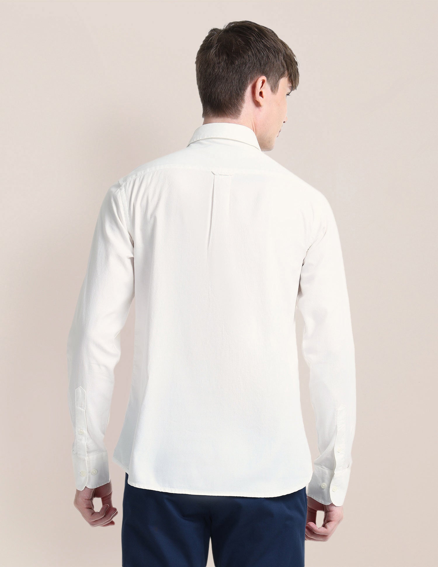 Solid Slim Fit Shirt White - U.S. POLO ASSN. | Large