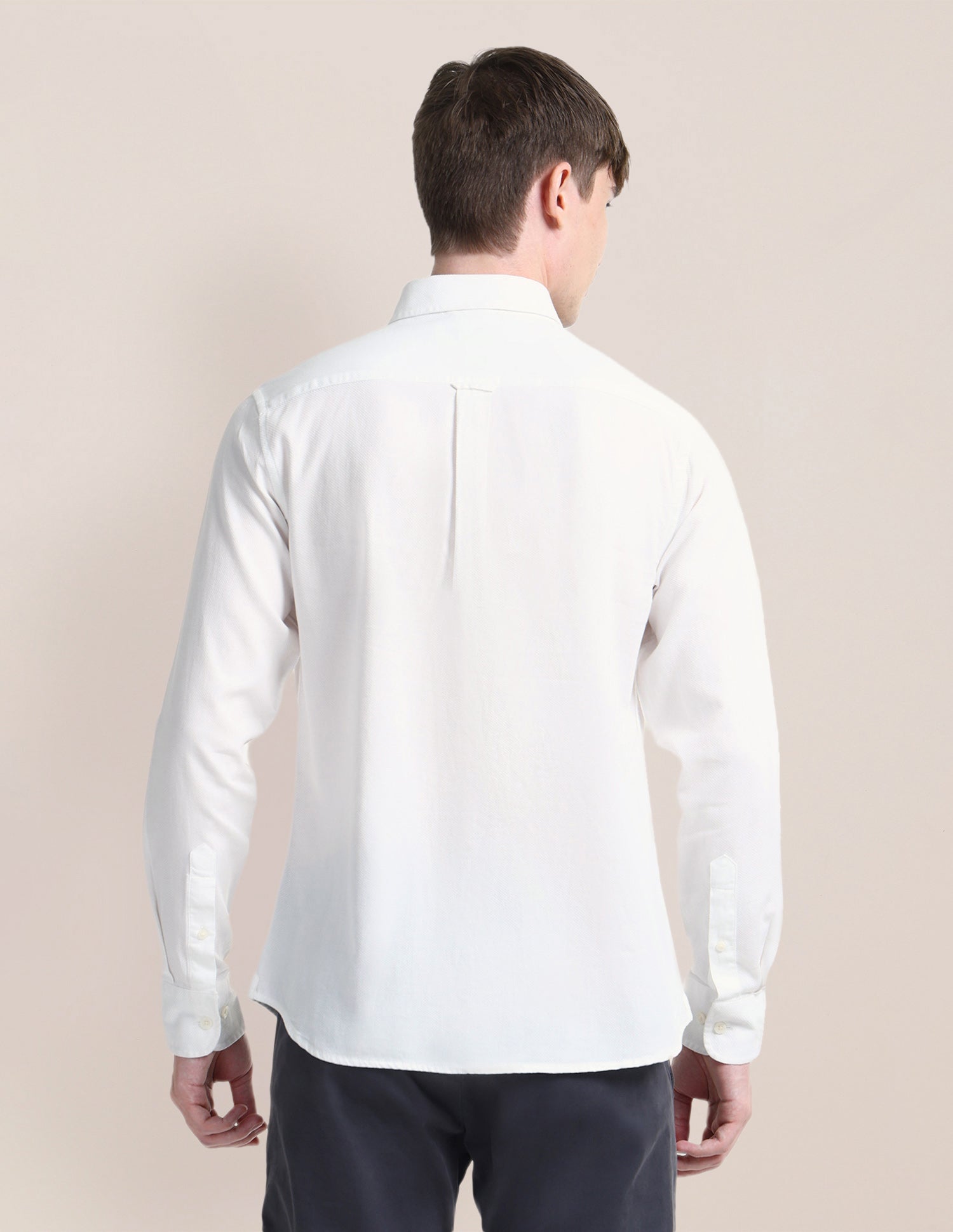Solid Slim Fit Shirt White - U.S. Polo Assn. India | Large