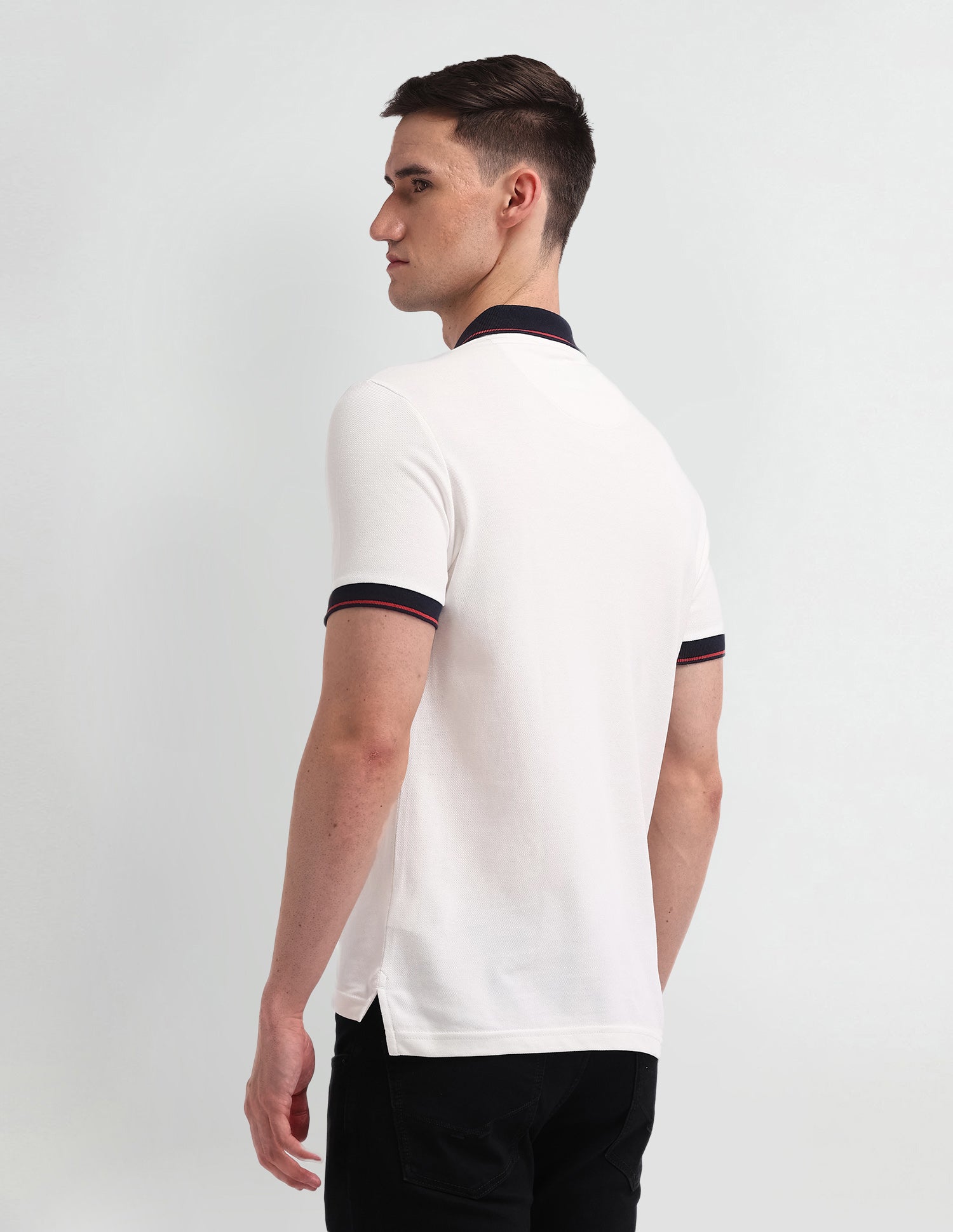 Solid Muscle Fit Polo Shirt Uspa Ivory - U.S. Polo Assn. India | Large