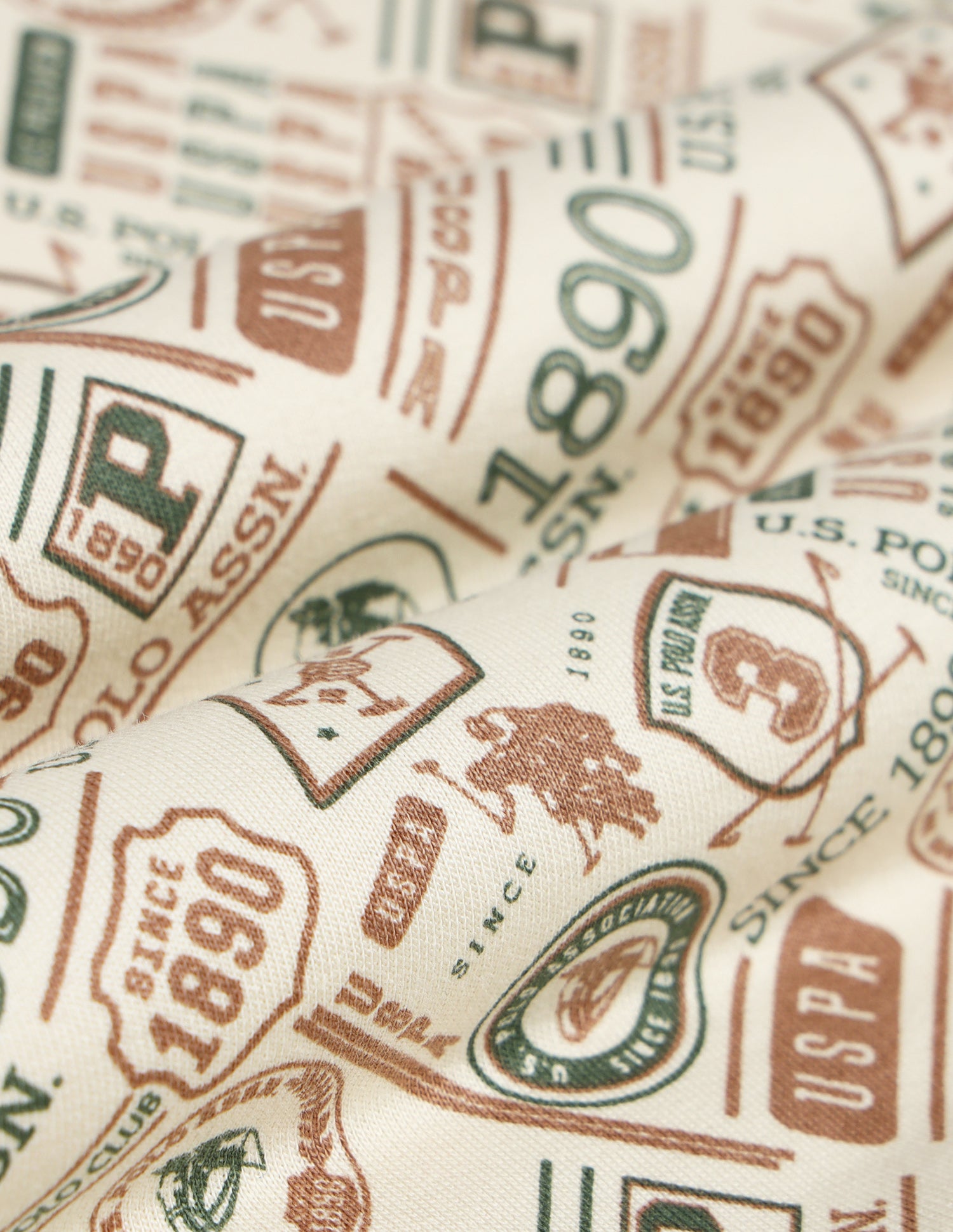 Boys Graphic Printed Cotton Sweatshirt Ecru - U.S. POLO ASSN. | Large