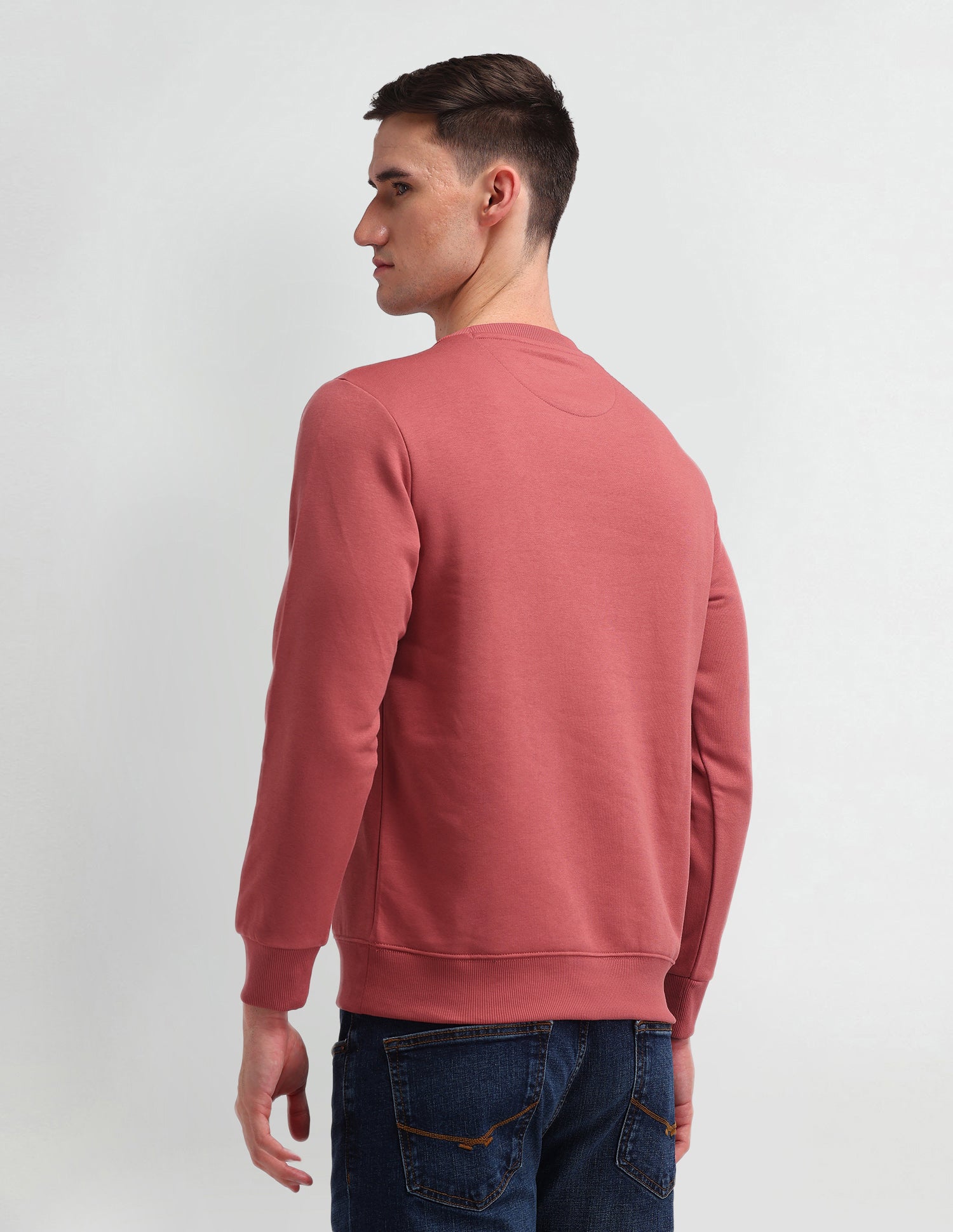 Crew Neck Brand Printed Sweatshirt Red - U.S. POLO ASSN. | Large